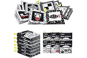 Dr. Rapeti Baby Books 6-Pack: A Visionary World of High-Contrast Books for Infants 0-6 Months