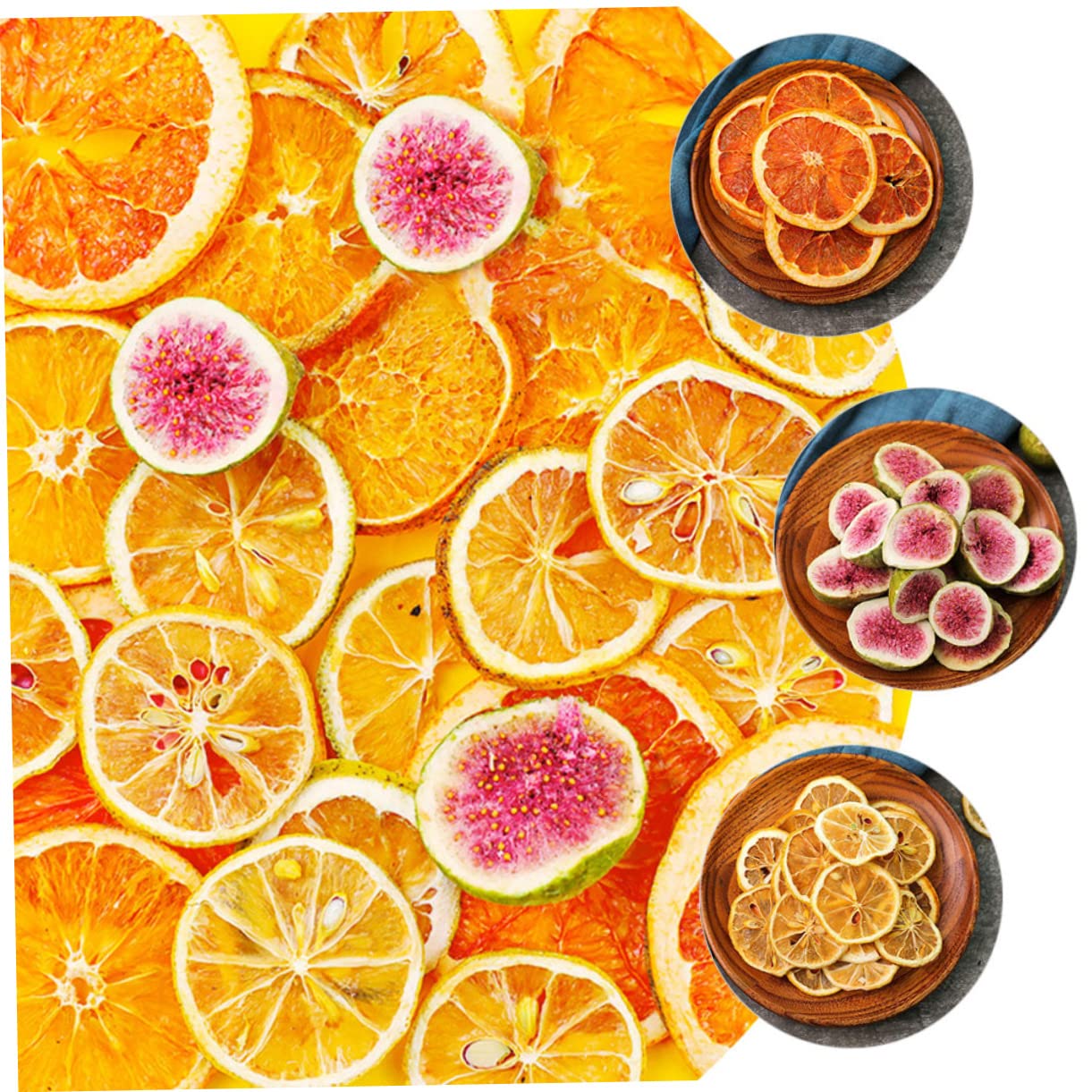 SHOWERORO 2stücke Trockenfrüchte Für Orangenscheiben Zitronenscheiben Grapefruitscheiben Dekoration Von Kuchen Weihnachten Festen Mehrzweck Deko Für Zuhause Und Büro