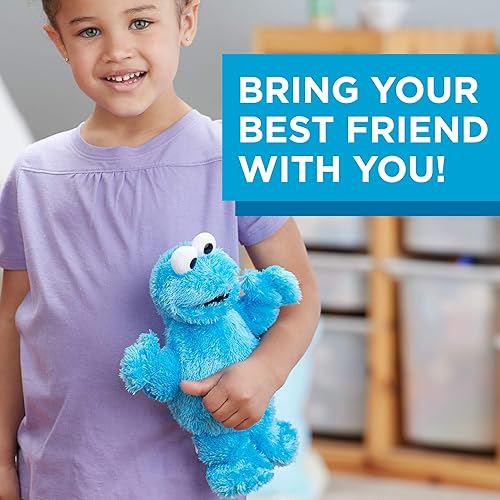 Miniatura 4 de Muñeca Sesame Street Mini Plush Cookie Monster de 10 pulgadas: juguete para niños pequeños, preescolares y niños de 1 año