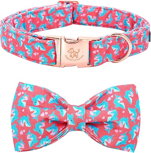 Elegant little tail Collar de perro para el día de San Valentín collar de perro de corazón con lazo collar de perro para niña o niño collar de perro