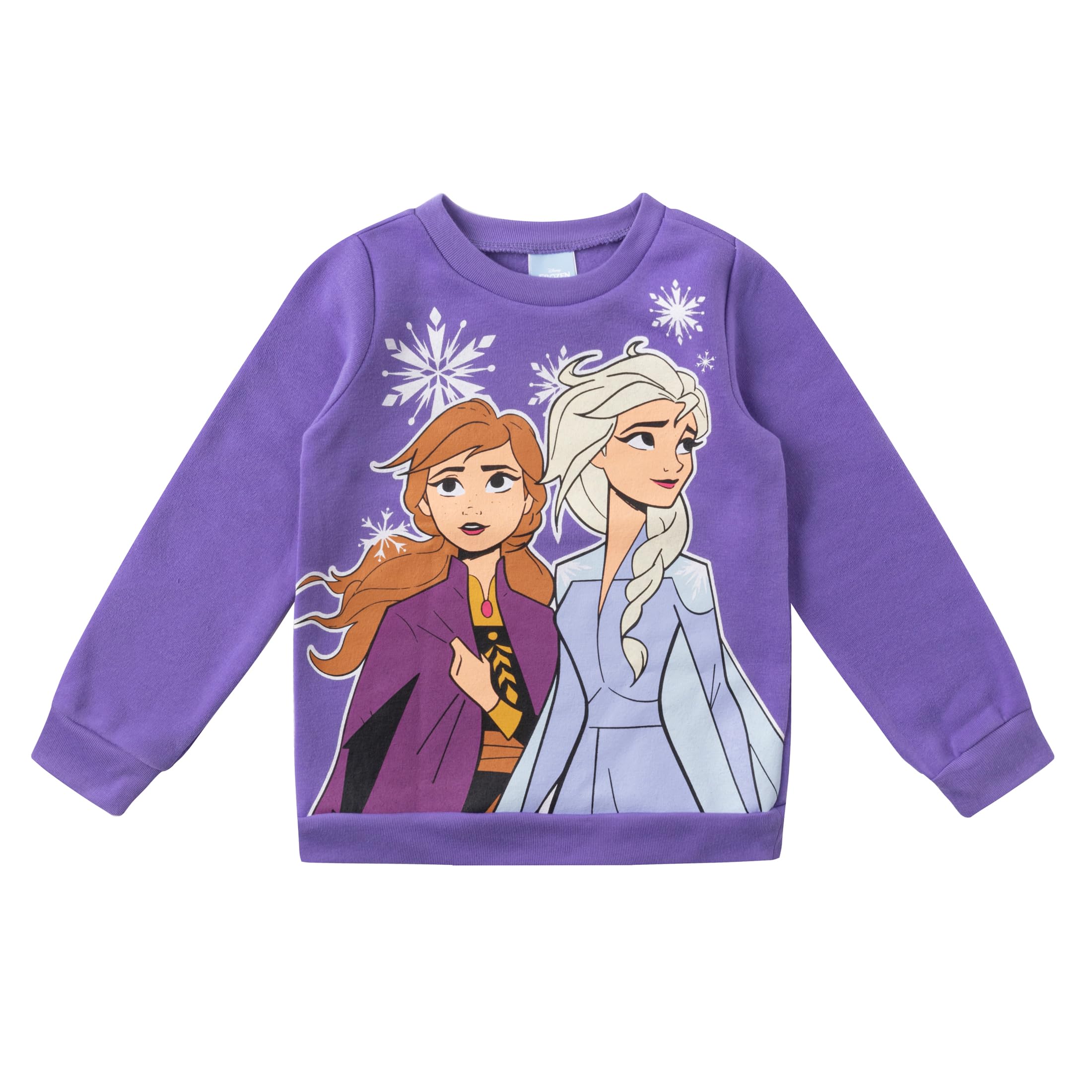 Disney Frozen - Set composto da camicia a maniche lunghe e pantaloni da jogging per ragazze, comodo abbigliamento attivo per bambini