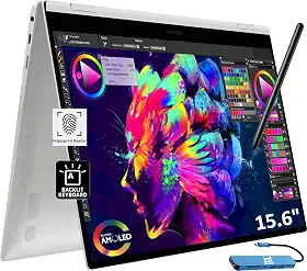 Samsung Laptop Galaxy Book Pro 360 2 em 1 para criador, fotógrafo, designer (tela sensível ao toque FHD de 15,6 polegadas, Intel Core i7-1260P, 16 GB de RAM, SSD de 1 TB, S Pen) retroiluminado