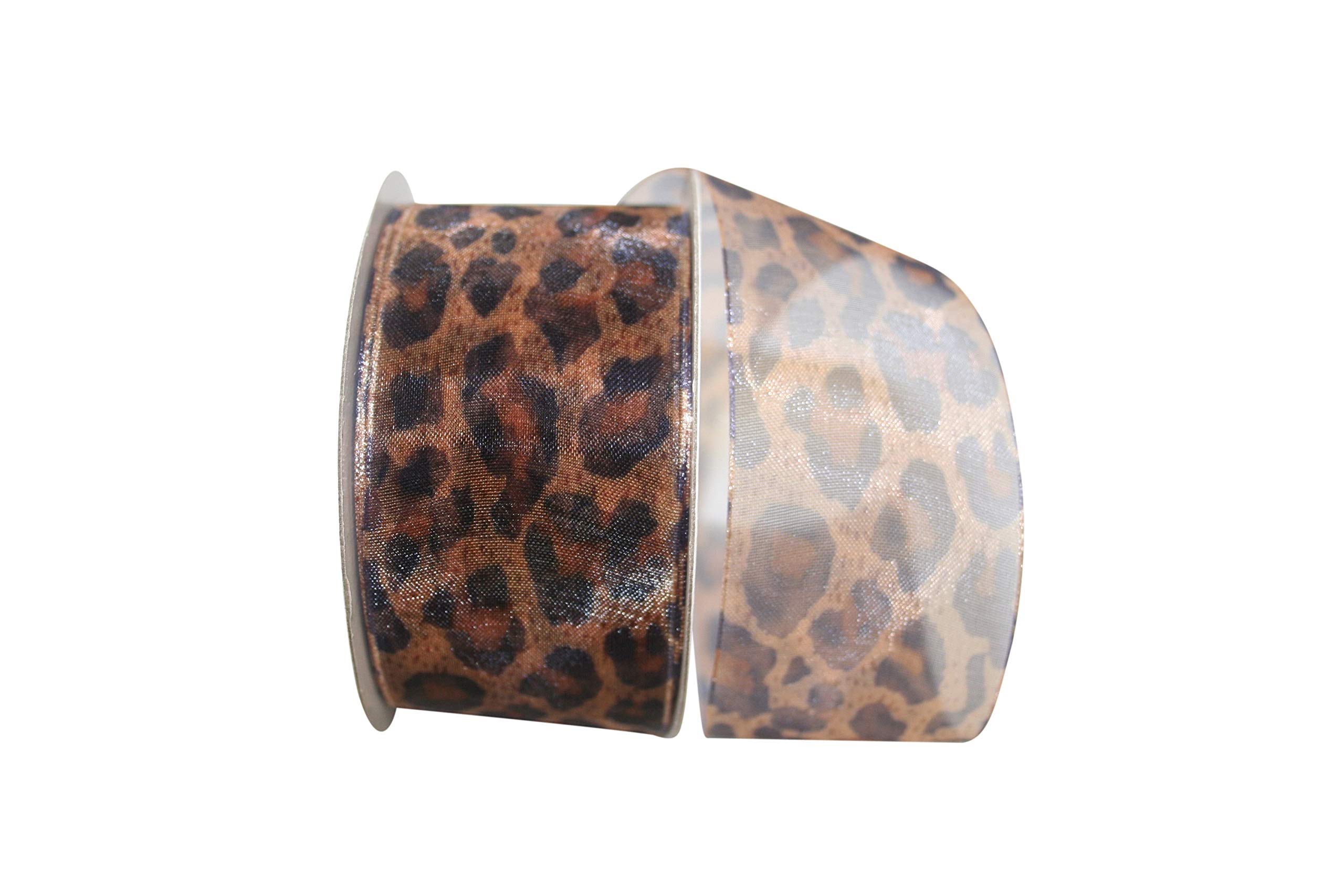 Reliant RibbonCheetah Sheer Ribbon, 1-1/2 Inch X 20 Yards, Multi