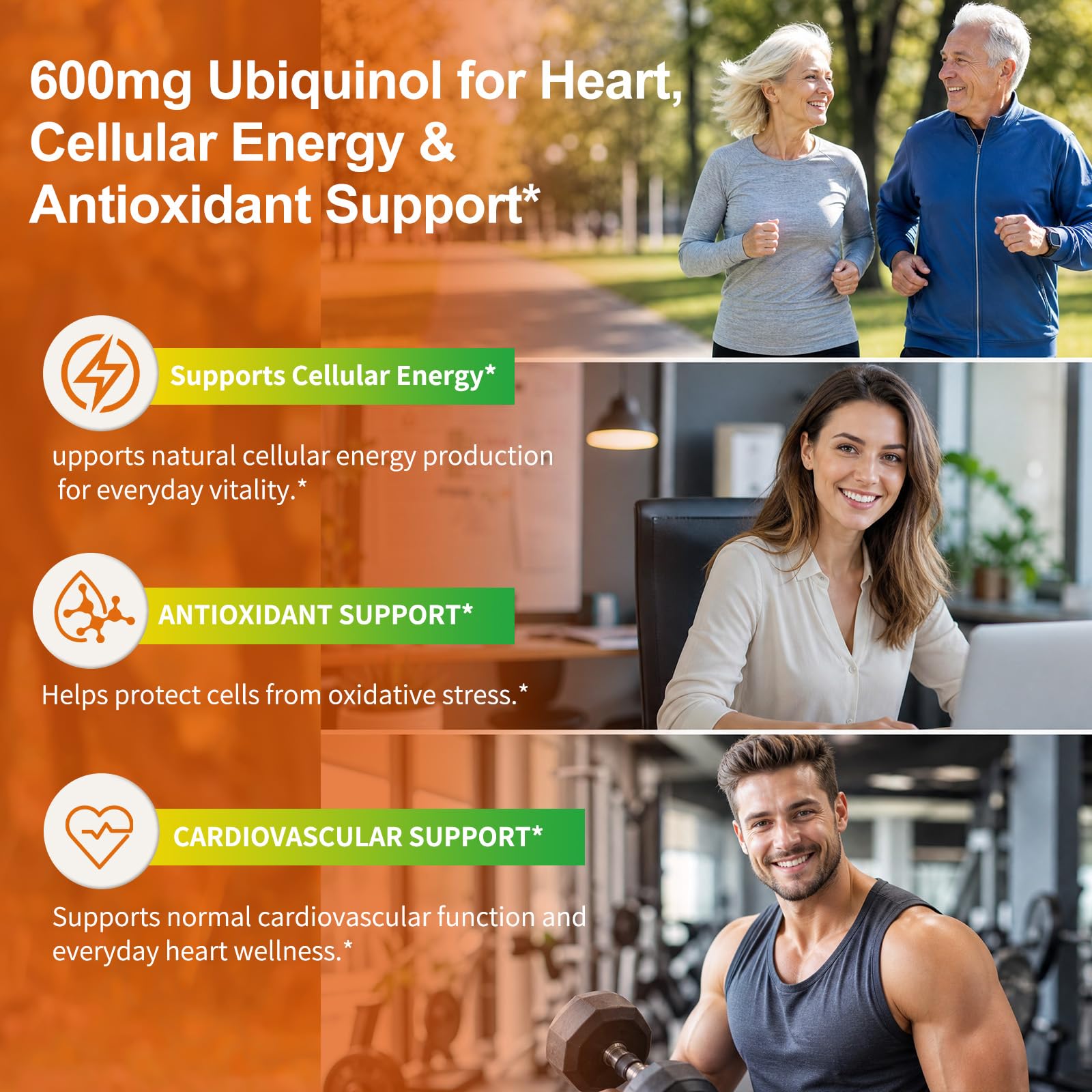 Ubiquinol CoQ10 Supplement 600mg per Serving, PQQ, 120 Softgels — Amazon image 5