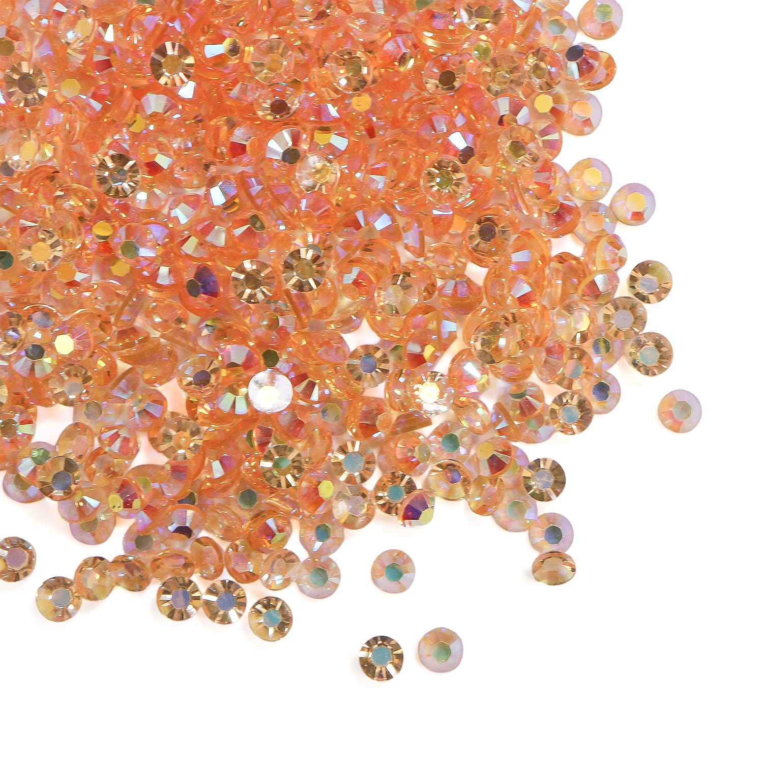 Amazon.co.jp: ネイルパーツ ラインストーン【オレンジ】橙 約800粒