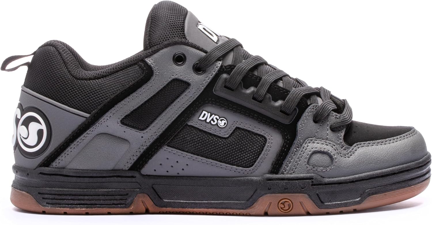 DVS Men's Skate Shoe, Charcoal/Black/White, 3.5 - Image 4