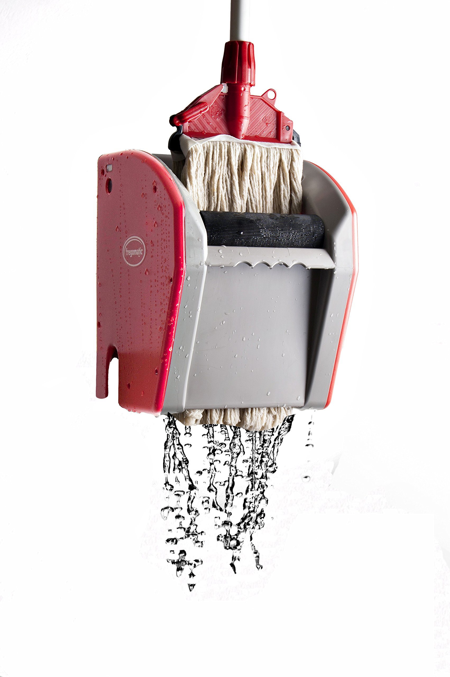 Escurridor automático profesional para mopas | Compatible con mopas Kentucky hasta 450 g, mopas planas, paños y bayetas | Escurrido vertical más higiénico | Fabricado en España | Escurrido automático de mopas, paños y bayetas