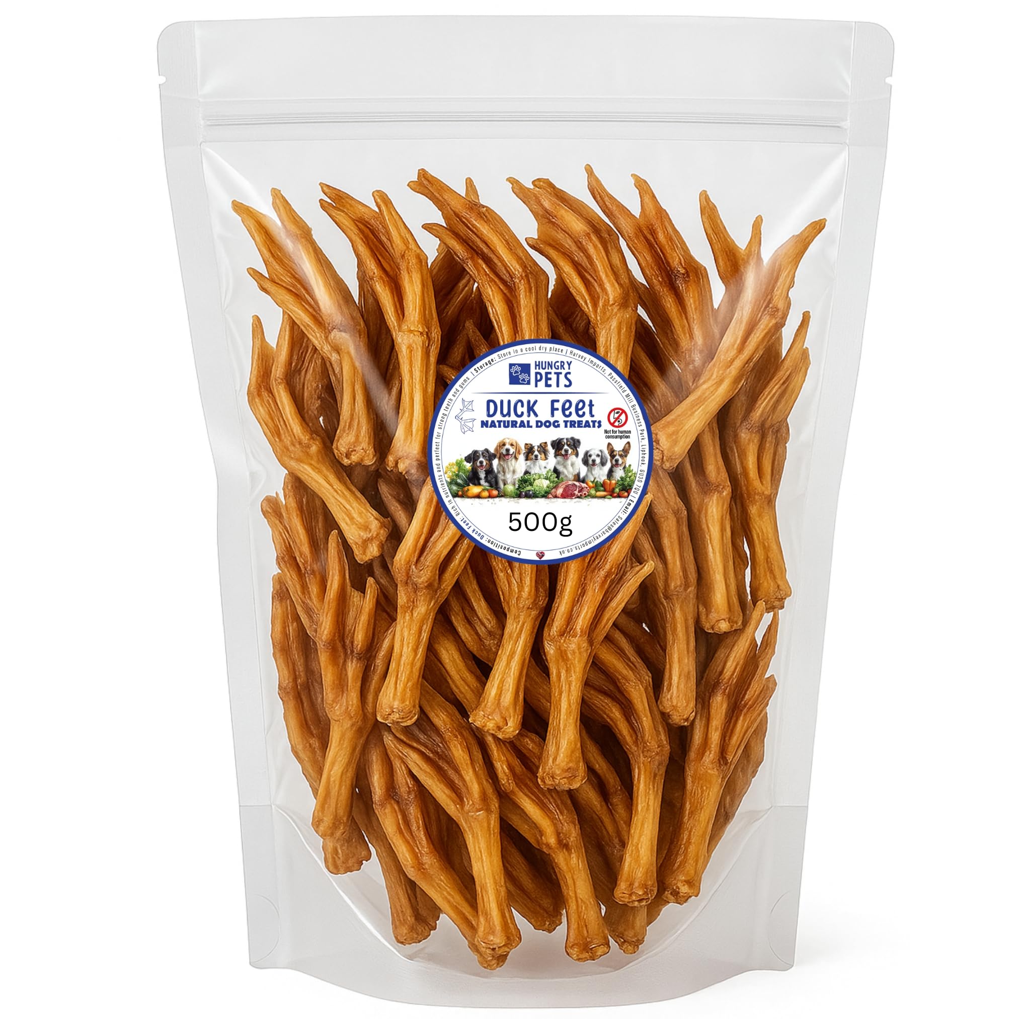Duck Feet, Natural Dog Treat (500g)