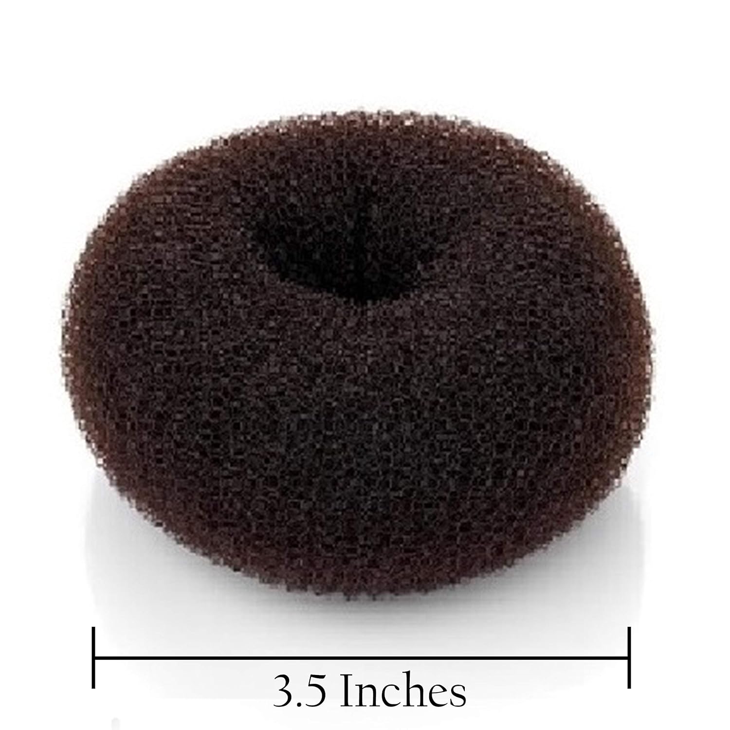 Beaute Galleria Hair Donut Bun Maker Ring Style Mesh Chignon Ballet Sock Bun (X-Large, Brown): Beauty