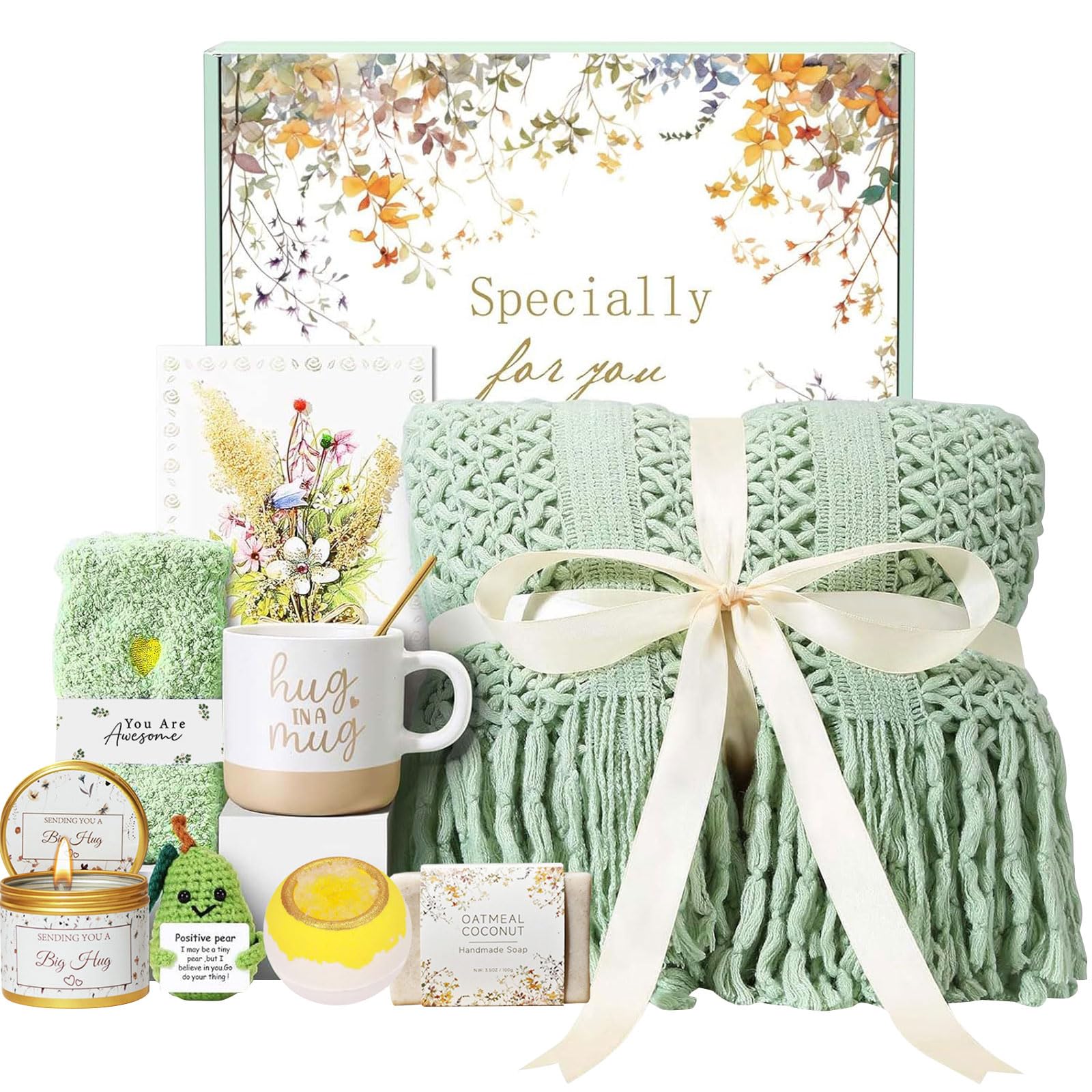 Bbajszx Heartwarming Care Set for Flannel Blanket Wall Uplifting Gift Collections Comfortable Gift Set