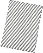 CAMEL PALMS Made in Japan 100% Cotton Duvet Cover for Single Size 150×200 cm with Easy-to-Remove Tape Snaps, Pinstripe Pattern, Gray