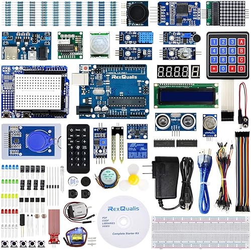 Kit de inicio completo basado en Arduino UNO R3 con tutorial gratuito detallado compatible con Arduino IDE (67 artículos)