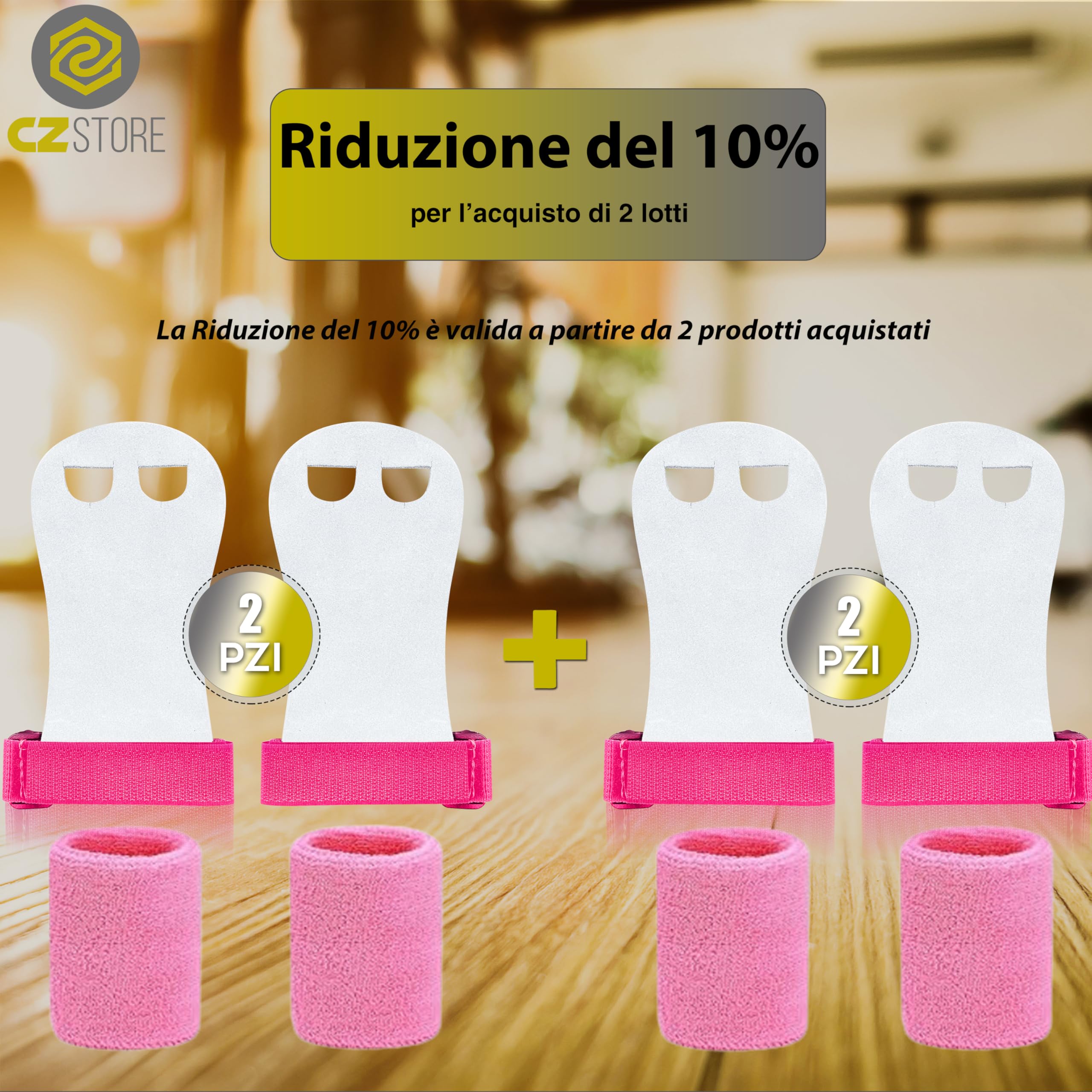 Guanti da Ginnastica in Pelle NERO/GRIGIO M - Paracalli Allenamento Fitness Protezione Mani e Polsi