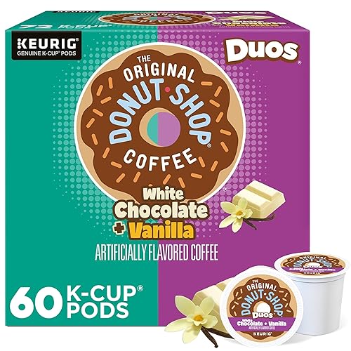 Vista 50 de The Original Donut Shop K Cup Duos - Vainilla de chocolate blanco, cápsulas Keurig K Cup de una sola porción, café saborizado, chocolate blanco +