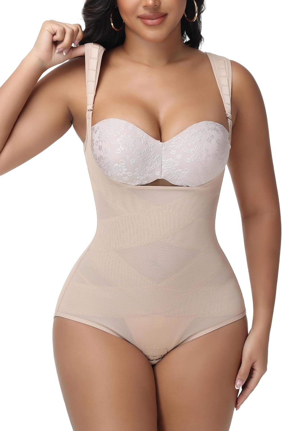 SHAPSHE Shapewear for Women Tummy Control Faja Body Shaper Faja Colombiana Moldeadora Adjustable Straps Seamless Shapewear