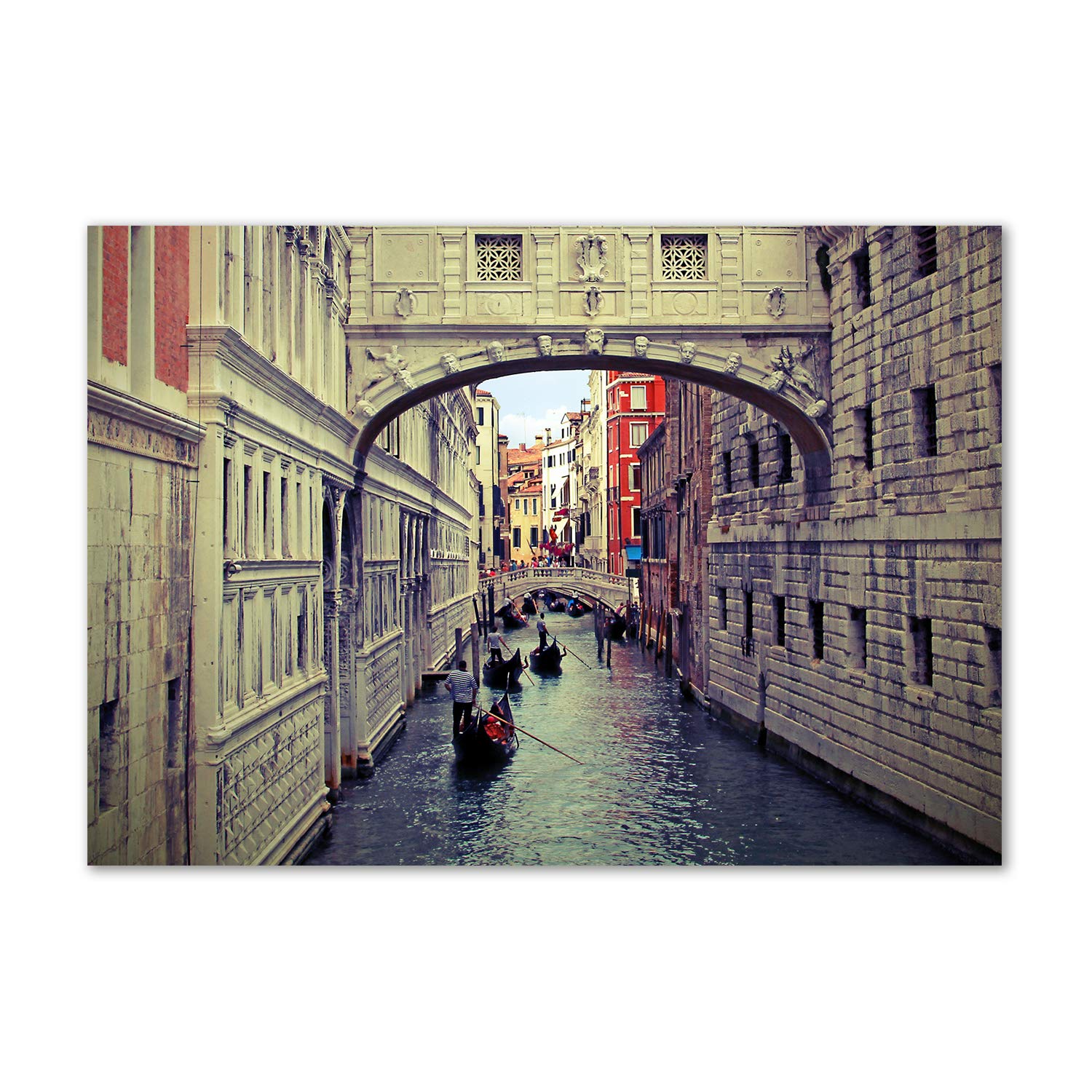 Tableau plexiglas beige Venise pour illuminer votre salon moderne