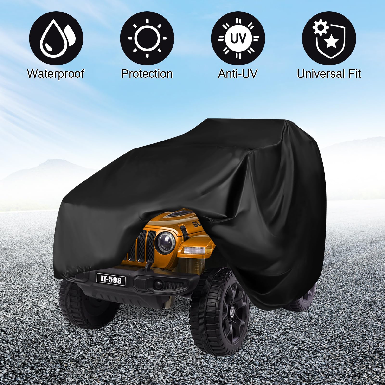 Large Car Toy Cover, Heavy Duty 420D Oxford Fabric - Image 4