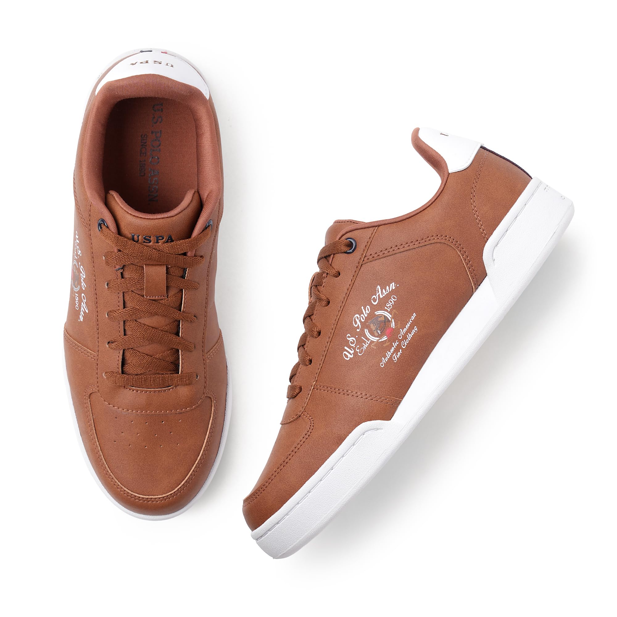 U.S. Polo Assn. Mens Liguory 2.0 Tan Sneaker - 10 UK (2FD22357K06) (B0B463BXRS) Amazon Price History, Amazon Price Tracker