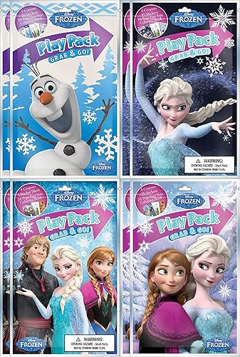 Disney Frozen BashBox - Paquete de juego Grab and Go para colorear y actividades infantiles (8 paquetes)
