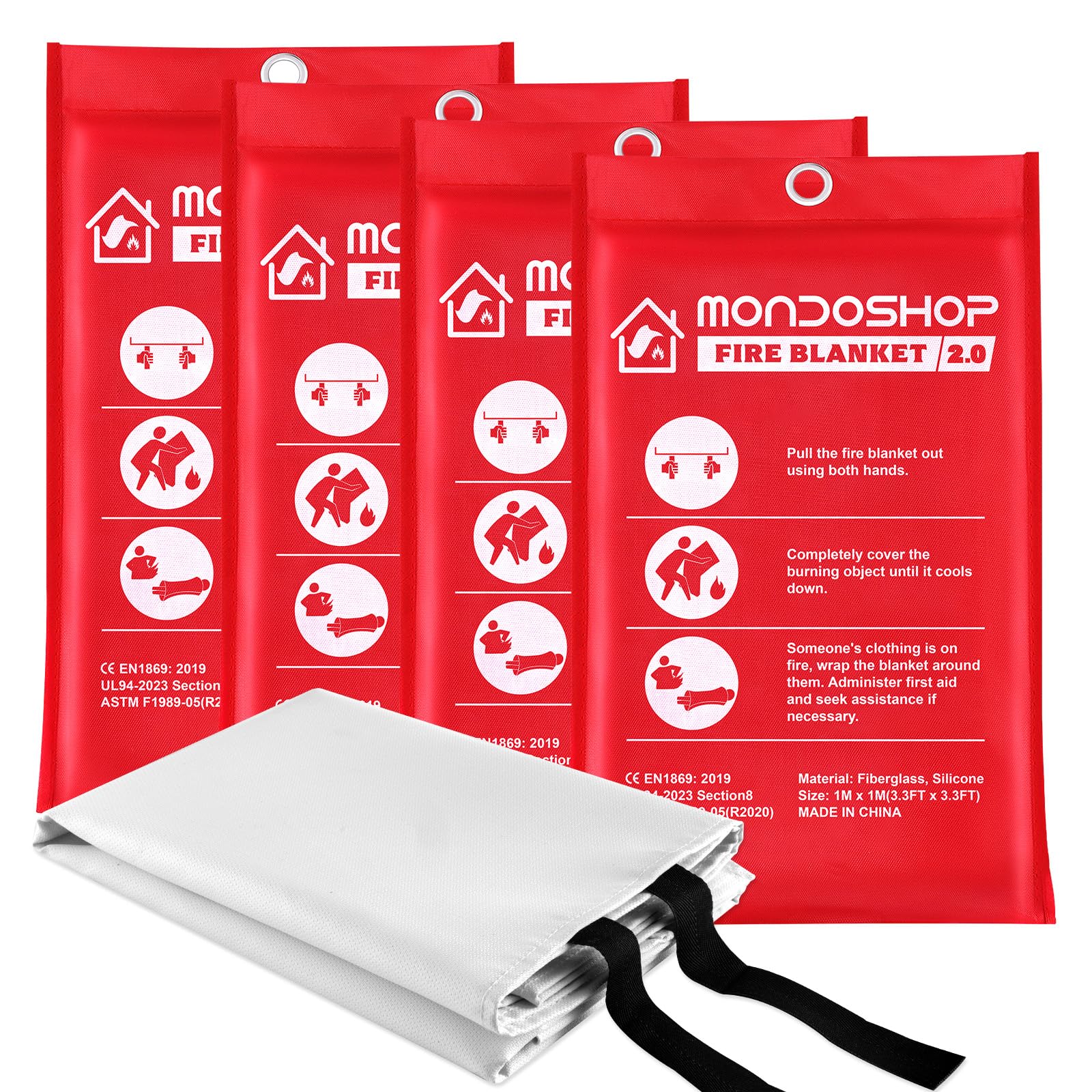 Mondoshop Silicone Fire Blanket