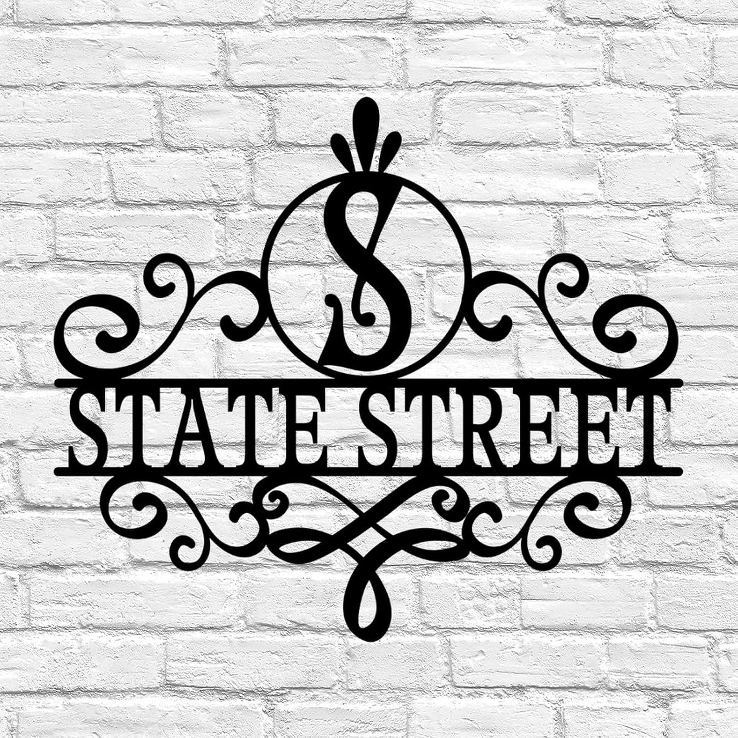 24in Customized House Number and Initial Monogram, for Front Door Porch Entryway Wedding Anniversary Birthday, Shipped from USA