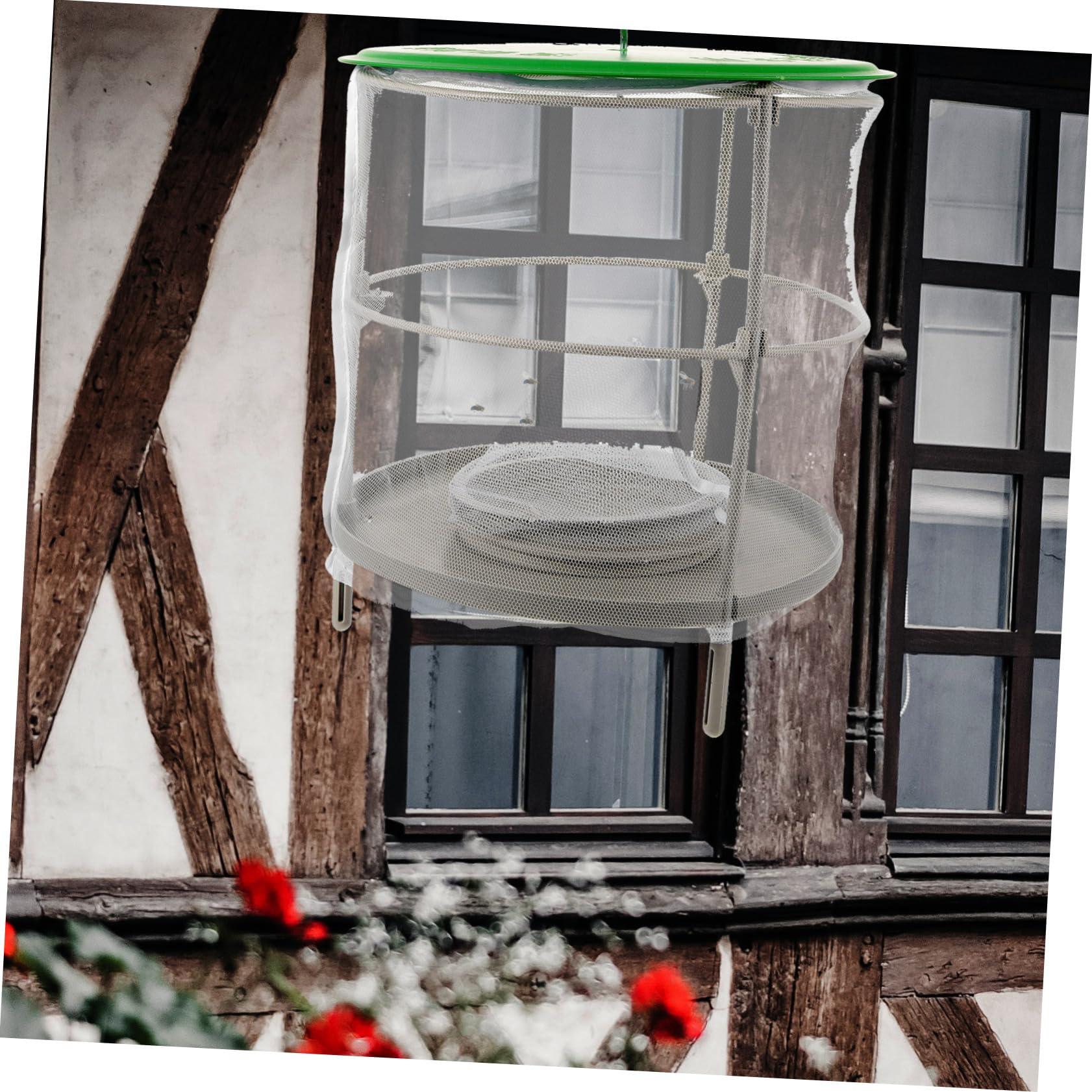 Gabbia Appesa per Mosche da Esterno 2 Pezzi Bianca