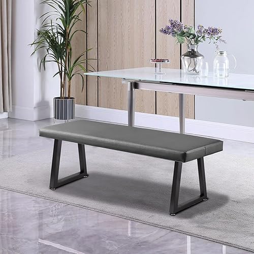 Miniatura 7 de Taelakeni - Juego de patas de banco de metal de 16 pulgadas, patas de mesa de café resistentes, trapezoidales