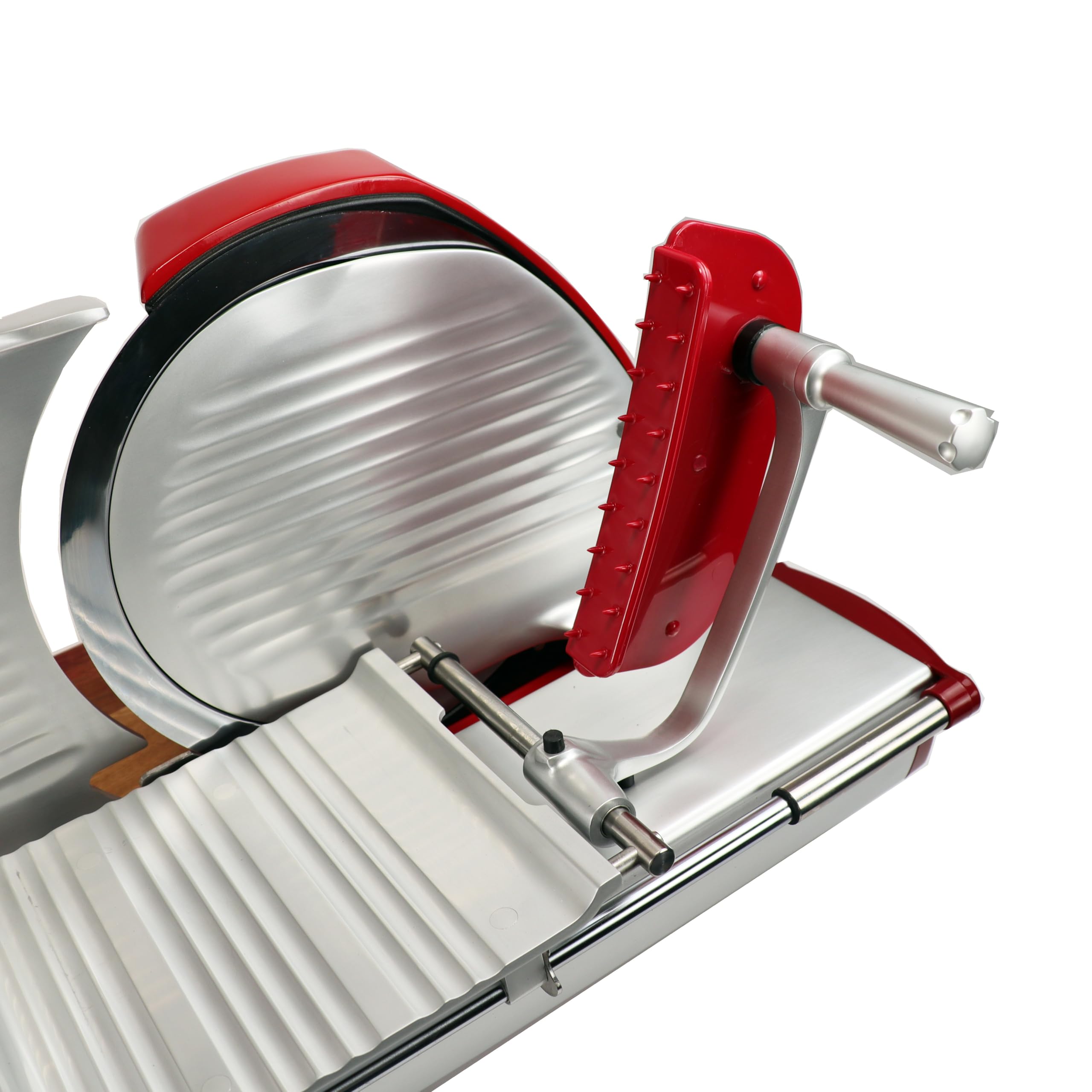 Berkel Home Line 250 Plus, affettatrice professionale, lama da 250 mm, rosso, affettatrice per pane, tagliere fatto a mano