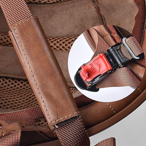 Miniatura 6 de Ever TA Medio casco unisex de motocicleta para adultos, aprobado por el DOT, estilo alemán, con hebilla de liberación rápida, gorra de béisbol