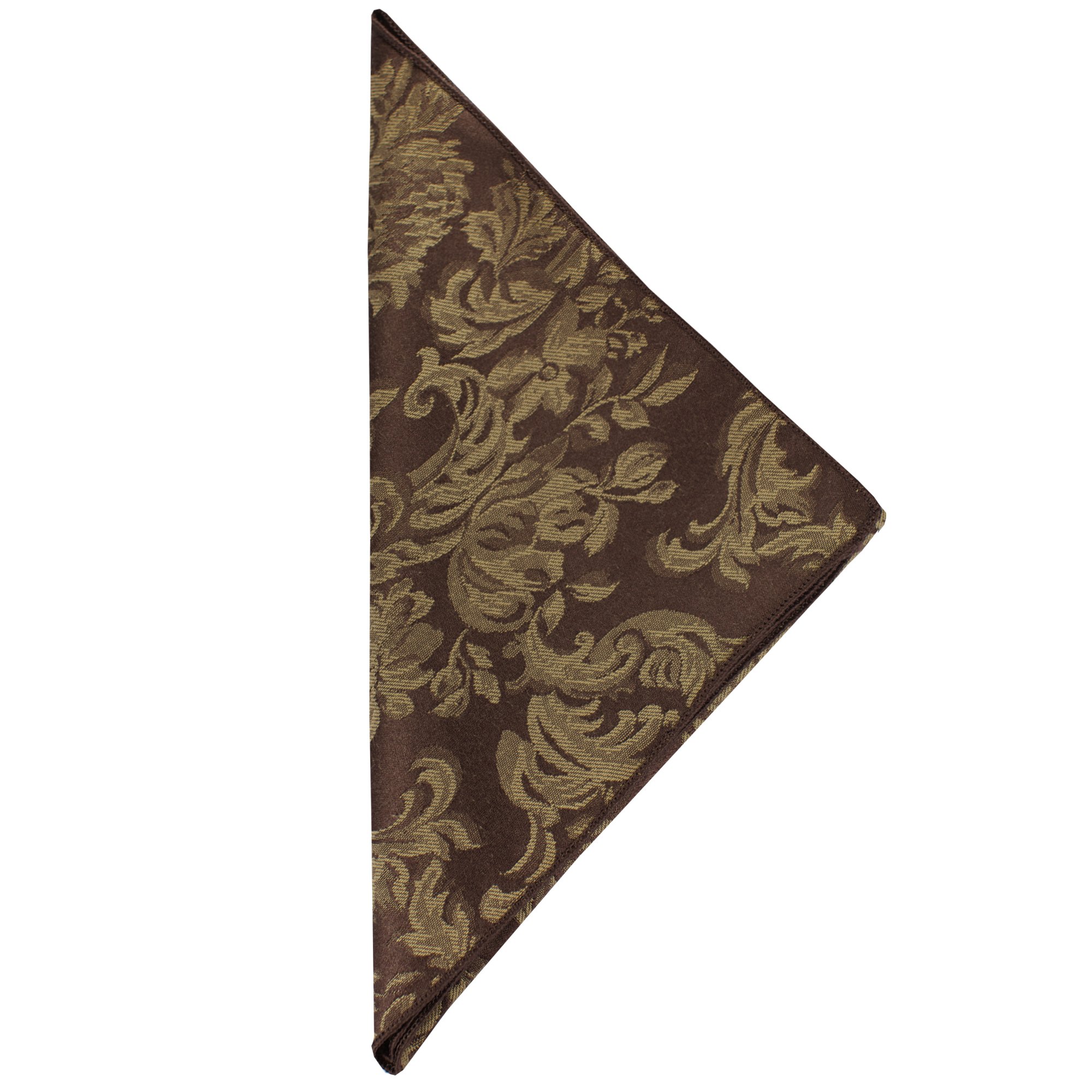 Ultimate Textile Miranda - 10 docenas de servilletas de tela de damasco de 43 x 43 cm, tejido jacquard, color marrón chocolate