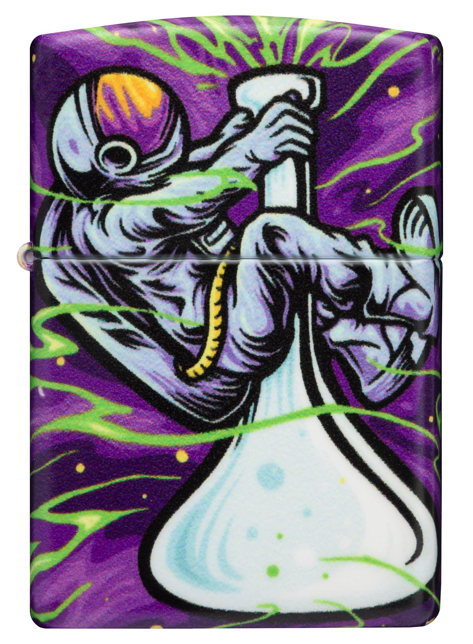 Zippo Sturmfeuerzeug - Modell Space Out - Multicolor mit 540 Color Druck - Nachfüllbar - Wiederverwendbar - Windfestes Design - Geschenkbox - Made in USA