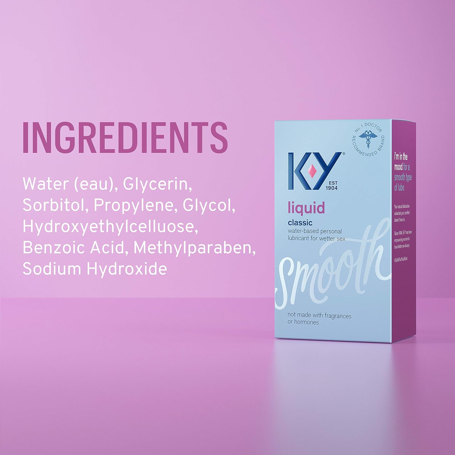 K-Y Liquid Water Based Personal Lubricant, 2.5 oz (Pack of 2)