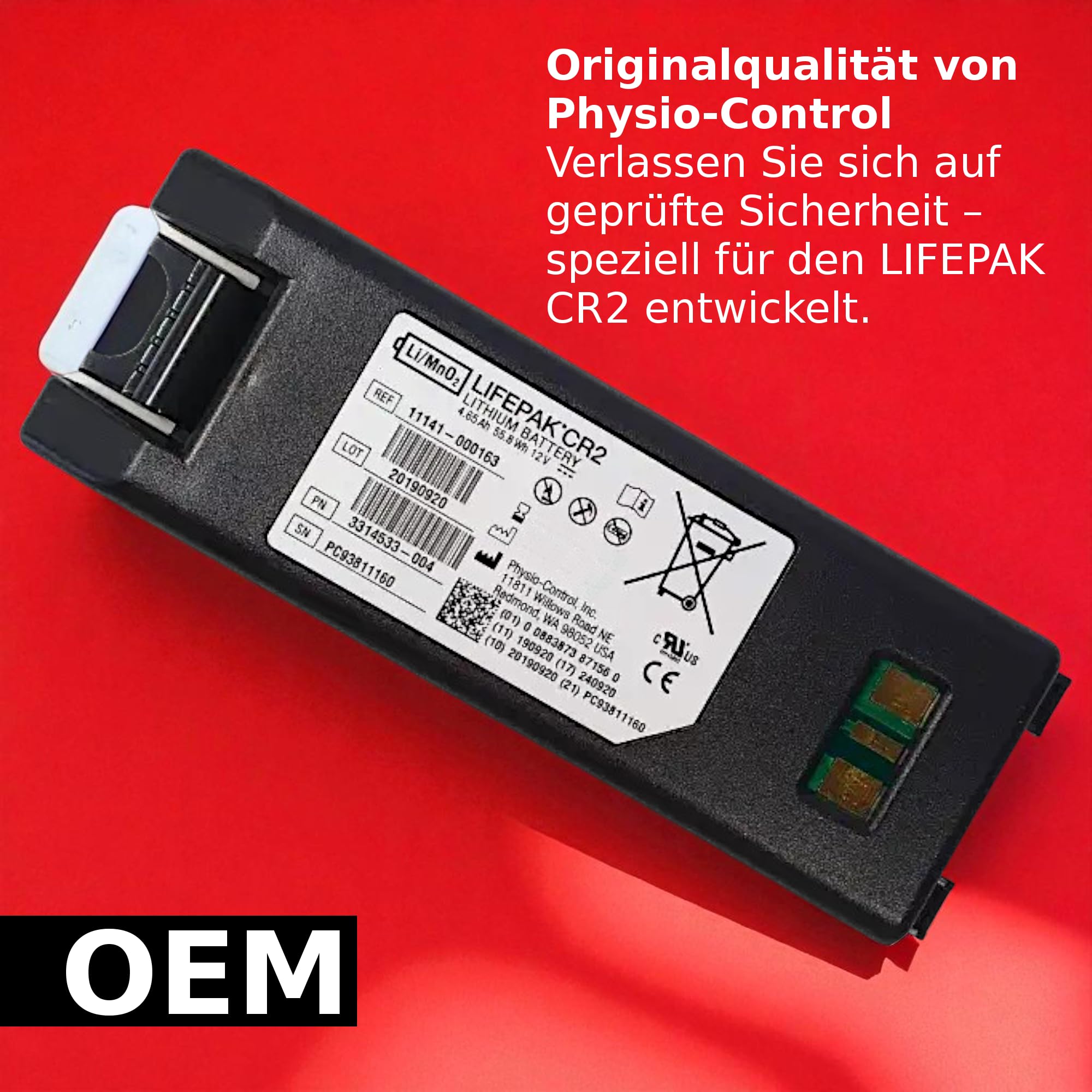 Batteria per defibrillatore Physio Control Lifepak® CR2 AED