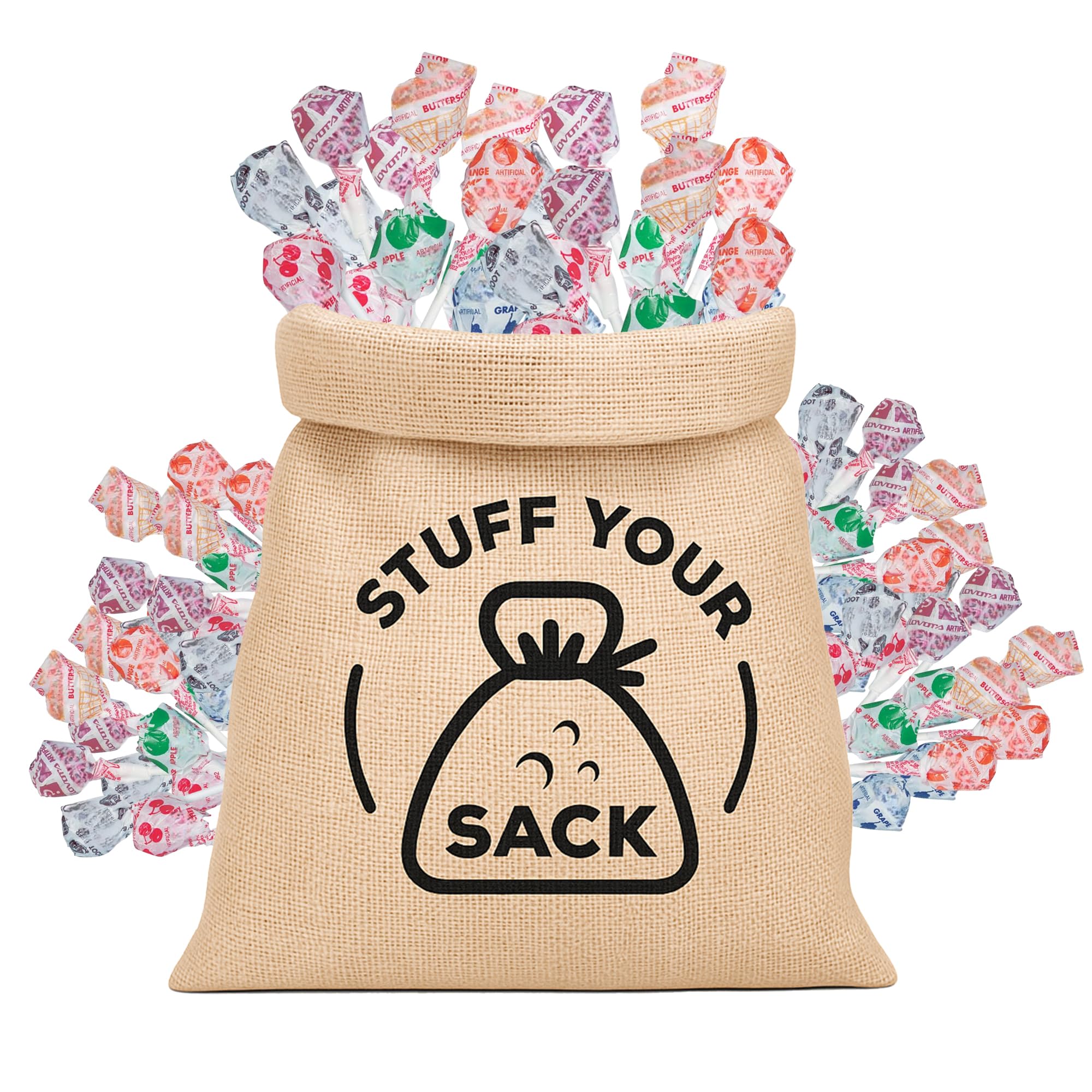 Bulk Suckers Individually Wrapped Lollipops (500 Count) by Stuff Your Sack