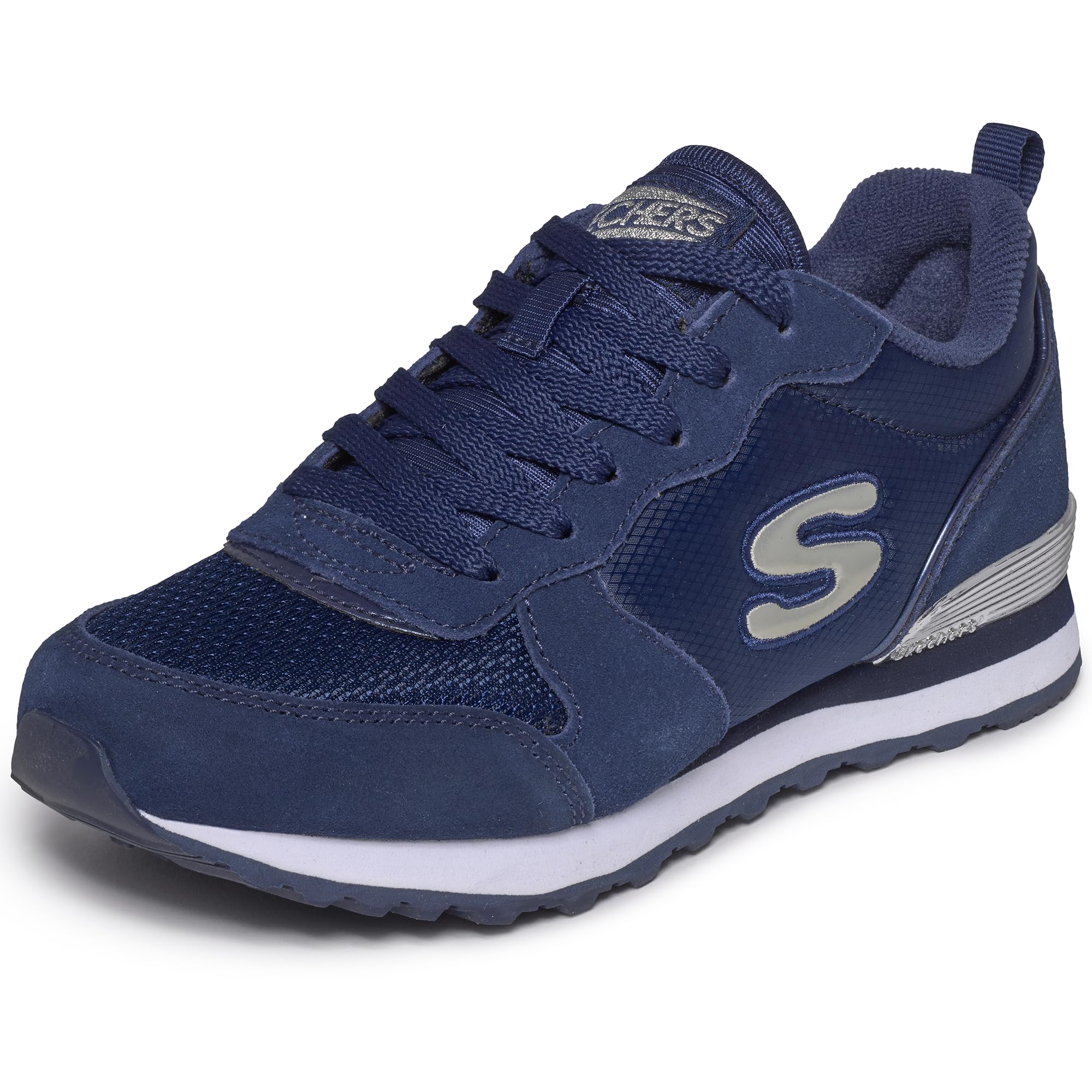 Skechers Women's Navy Blue Og 85 - Goldn Gurl Sneaker In | Leather/Textile/Synthetic