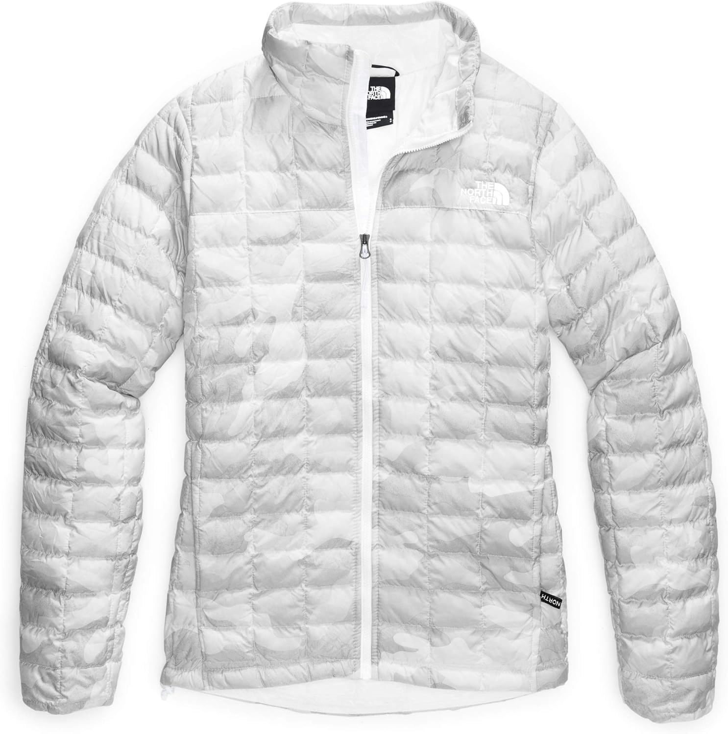 THE NORTH FACE Womens Thermoball Eco Insulated Jacket - Fall or Winter Coat, TNF White Waxed Camo Print, XS