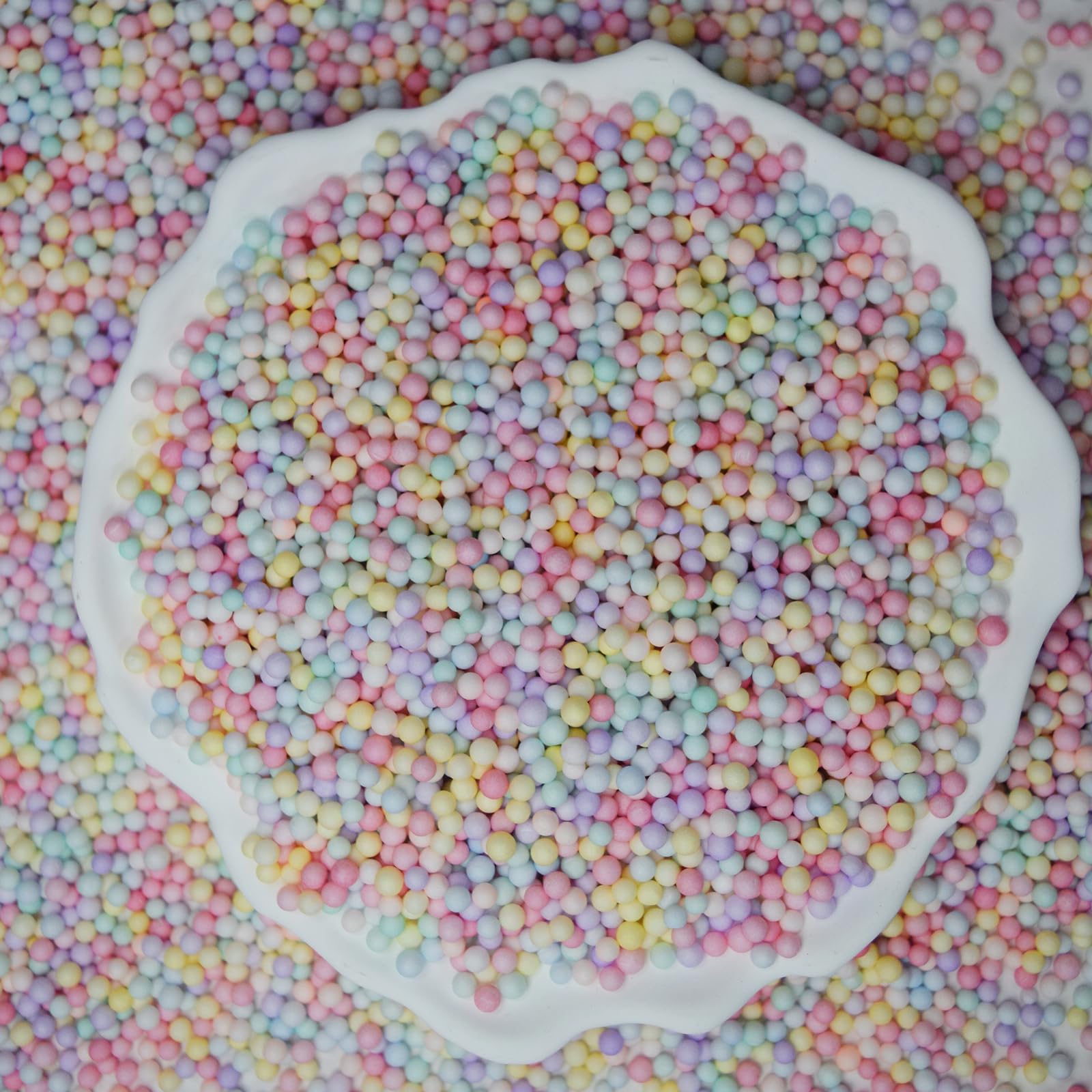 humyeam 80000 Pieces Foam Balls Slime Supplies Colorful Foam Beads 2-3mm for Art Homemade Slime Box-Packed, Wedding and Party Decorations