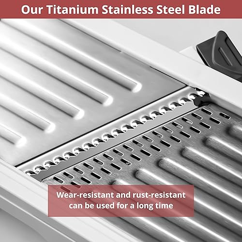 Miniatura 3 de Cortadora de mandolina 24 en 1 para cocina, cortador de mandolina ajustable para cocina, picador de alimentos, rebanador de alimentos de mandolina