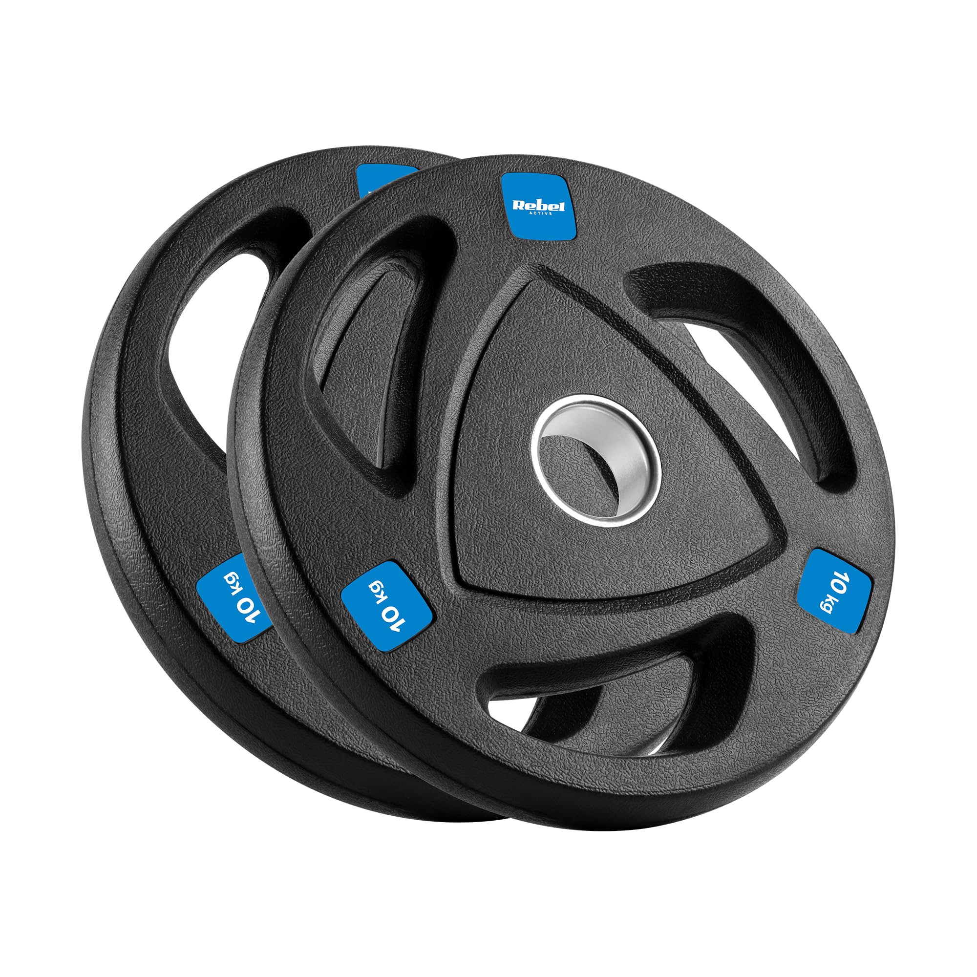 Rebel Zestaw Obciążeń Żeliwnych Gumowanych 2x10kg Otwór Olimpijski 51mm RBA-2110