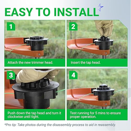 Miniatura 7 de BlueStars Cabezal recortador de malezas C5-2, compatible con Stihl FS38 FS40 FS45 FS46 FS45C FS50 FSE60 Weed Eater Head - Reemplaza 4006 710 2106,