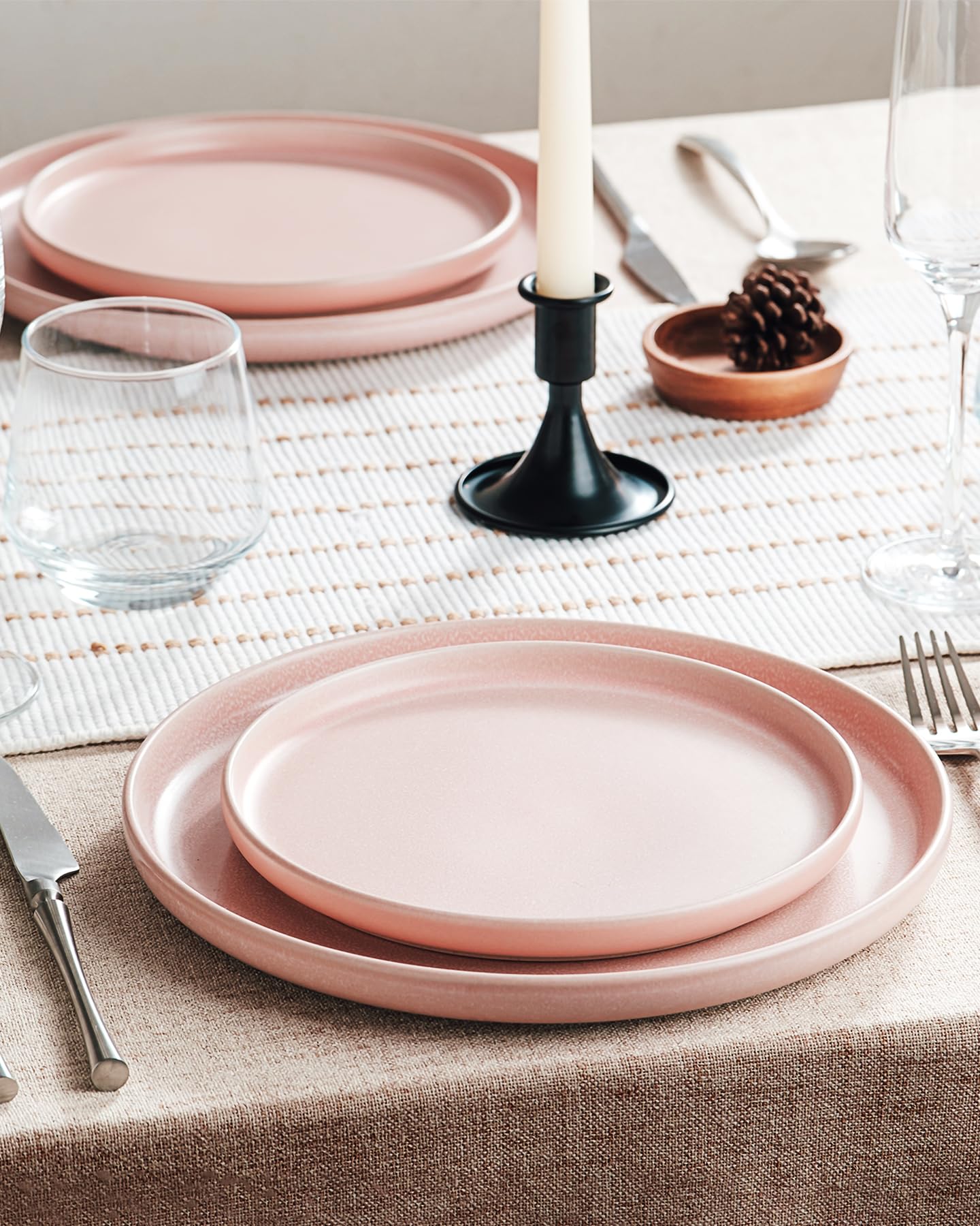 Amazon.com | Famiware Milkyway Plates and Bowls Sets, 12 Pieces