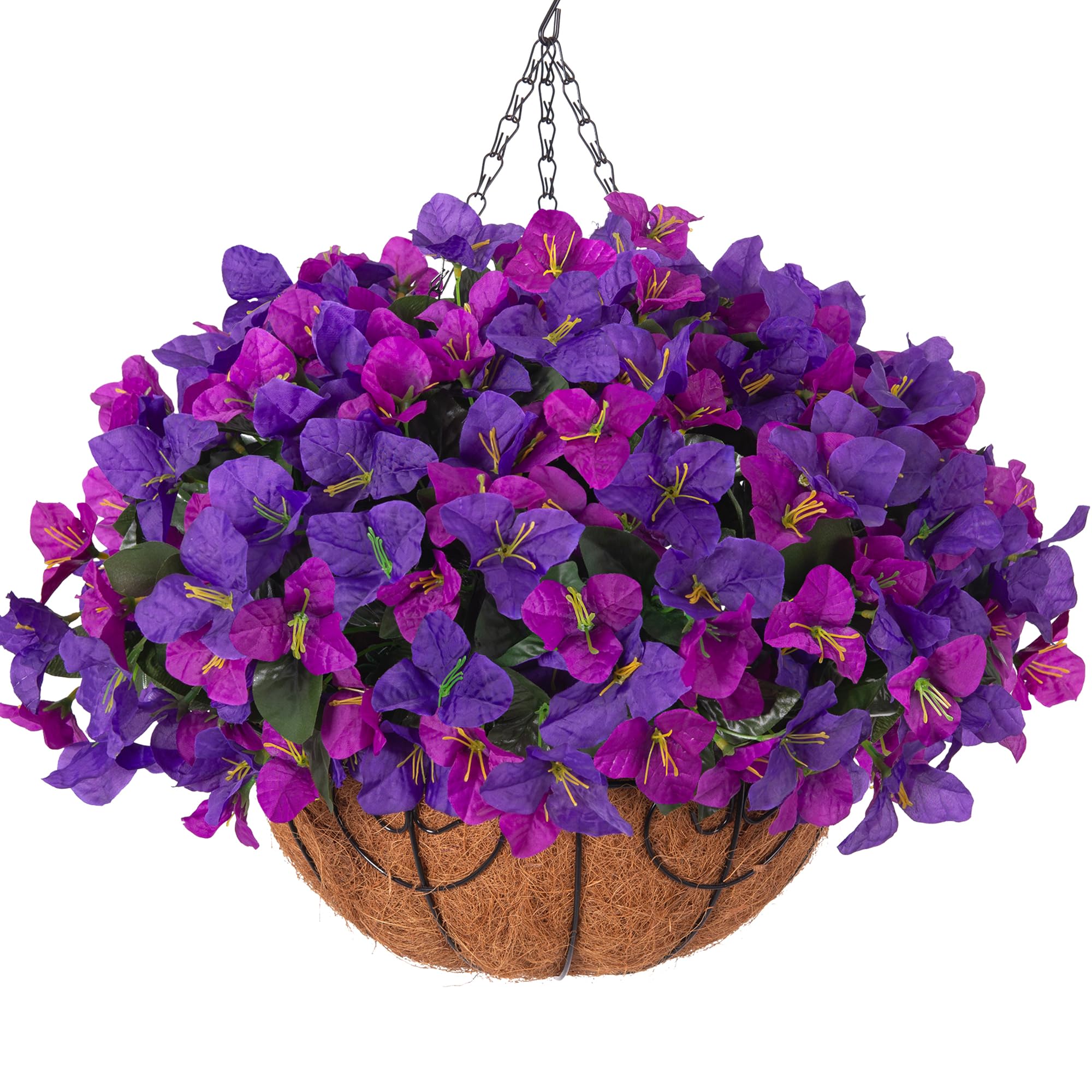 HyeFlora Artificial Bougainvillea Hanging Basket