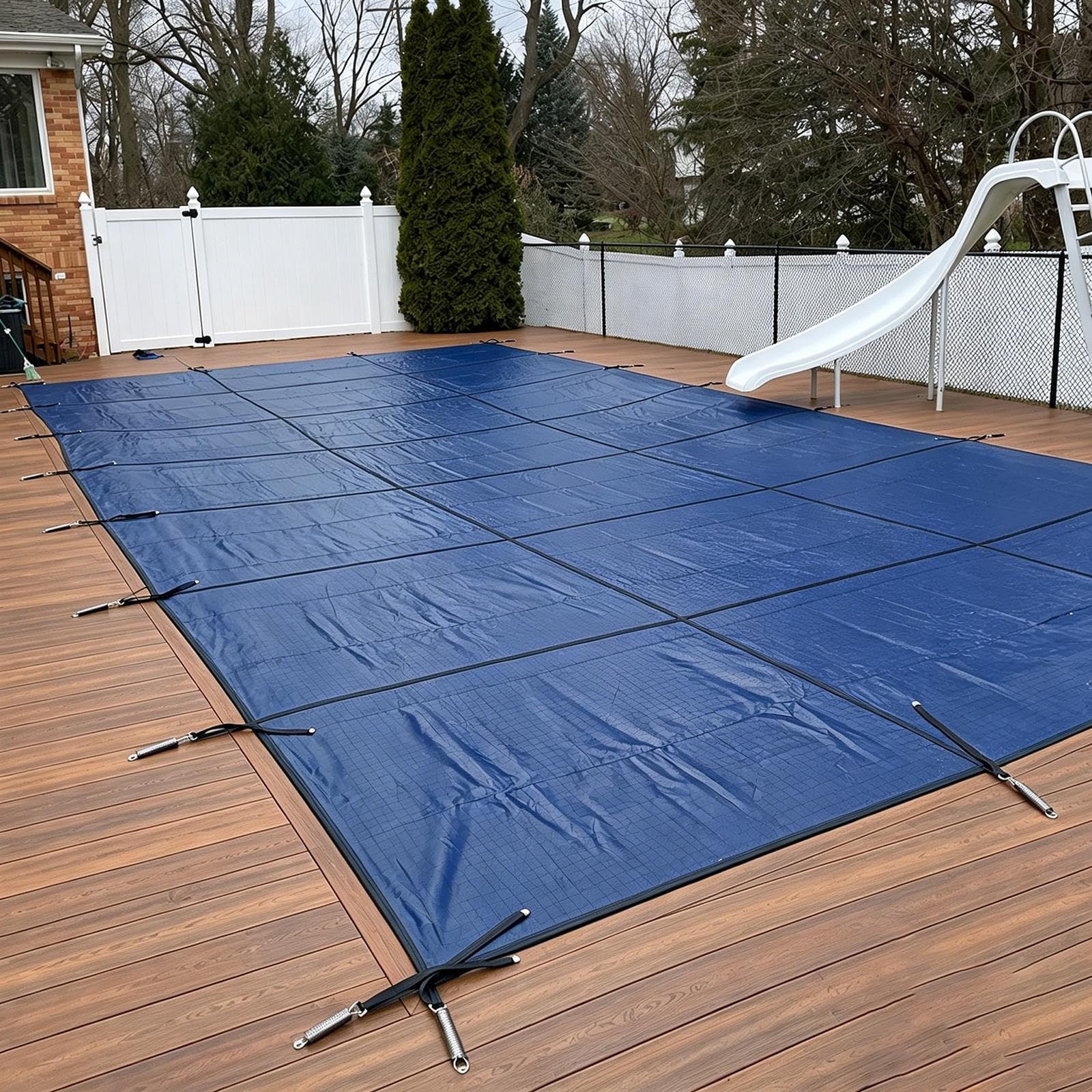 Kits Completos de Cubierta de Piscina Seguridad de Invierno Reutilizable