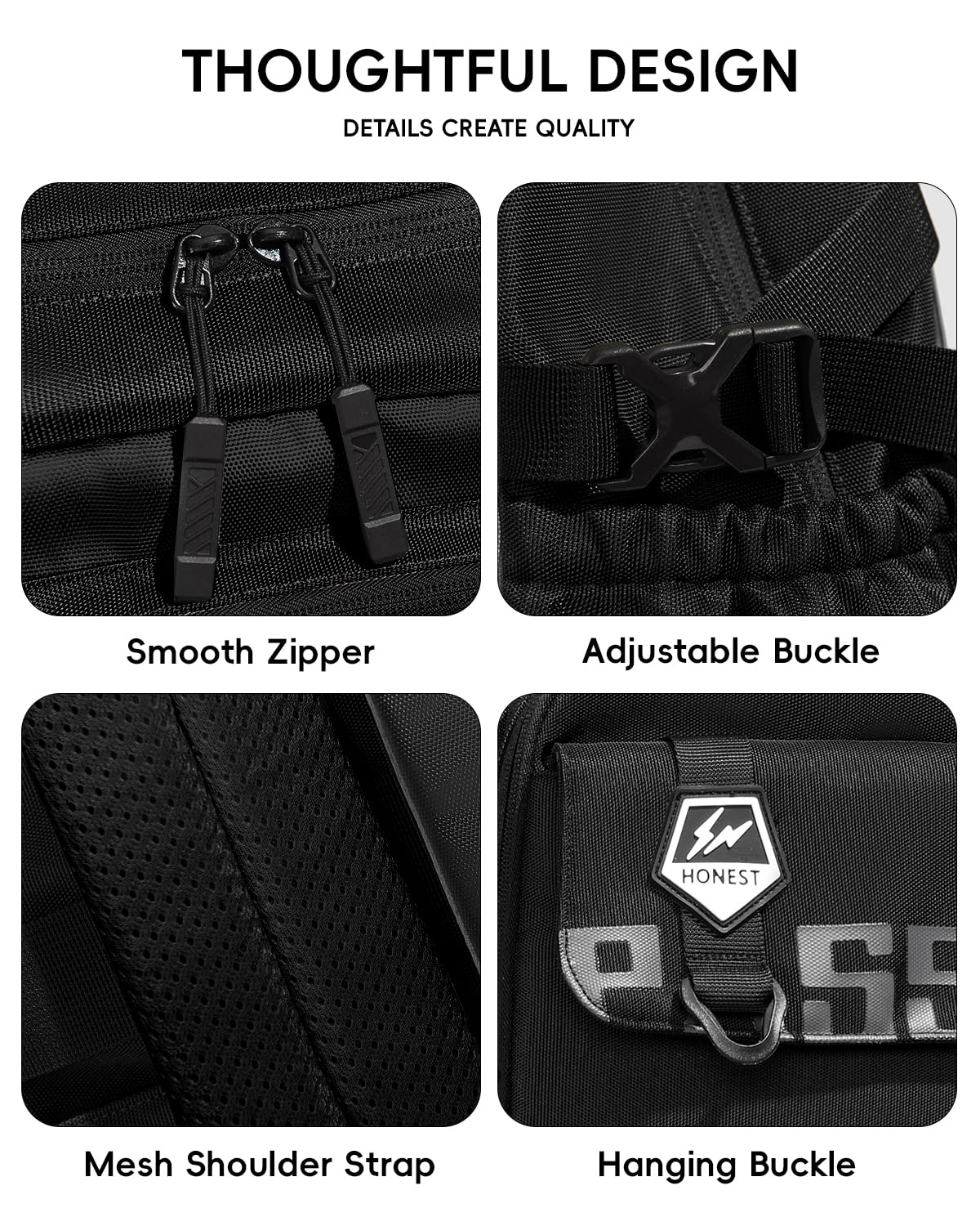 Amythe Mochila Escolar Niño Adolescente, Mochila Colegio Gran Capacidad 25L para Juveniles Chico, Mochilas Instituto Impermeable e Ligera Adaptable a Carro, Negro