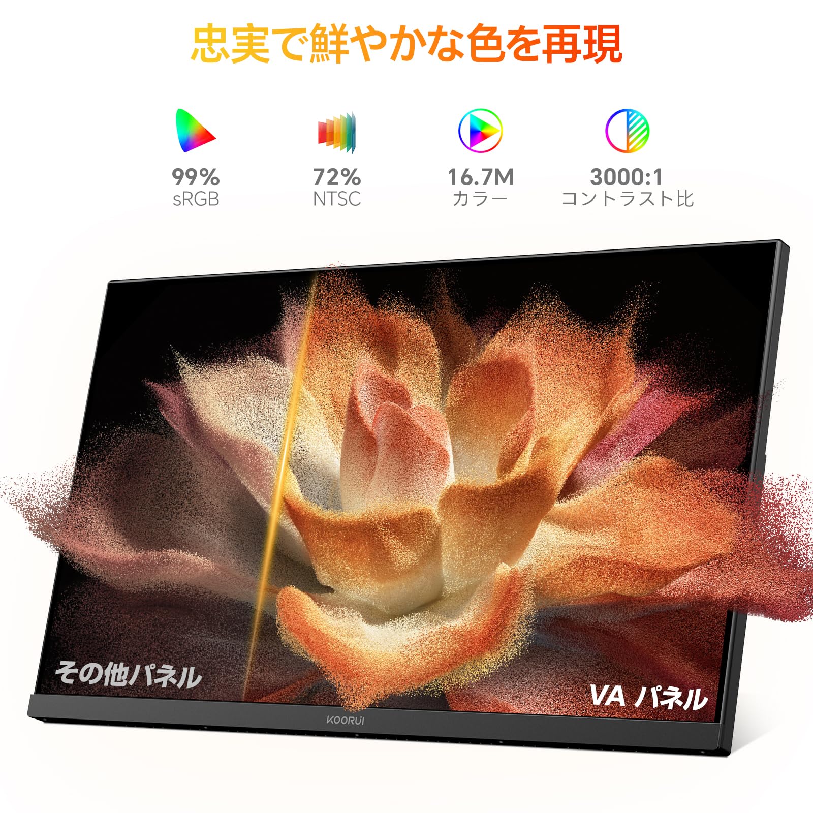 Amazon.co.jp: KOORUI ゲーミングモニター 24インチ FHD 144Hz