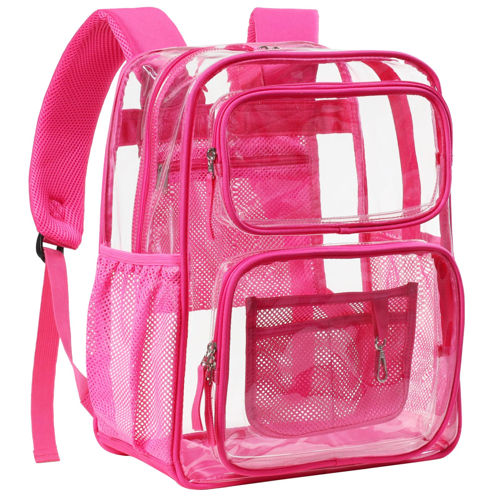 PACKISM Clear Backpack for School - 17 inch Large Heavy Duty Clear Bookbag, See Through PVC Backpacks (for age 12 above)