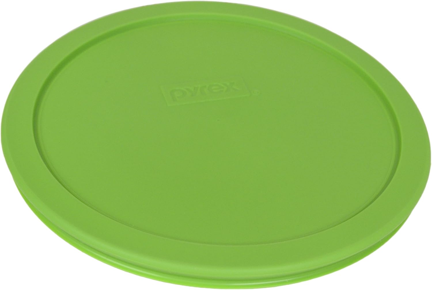 Pyrex 7402-PC Green Round 6/7 Cup Plastic Storage Lid, Made in USA - 6 Pack