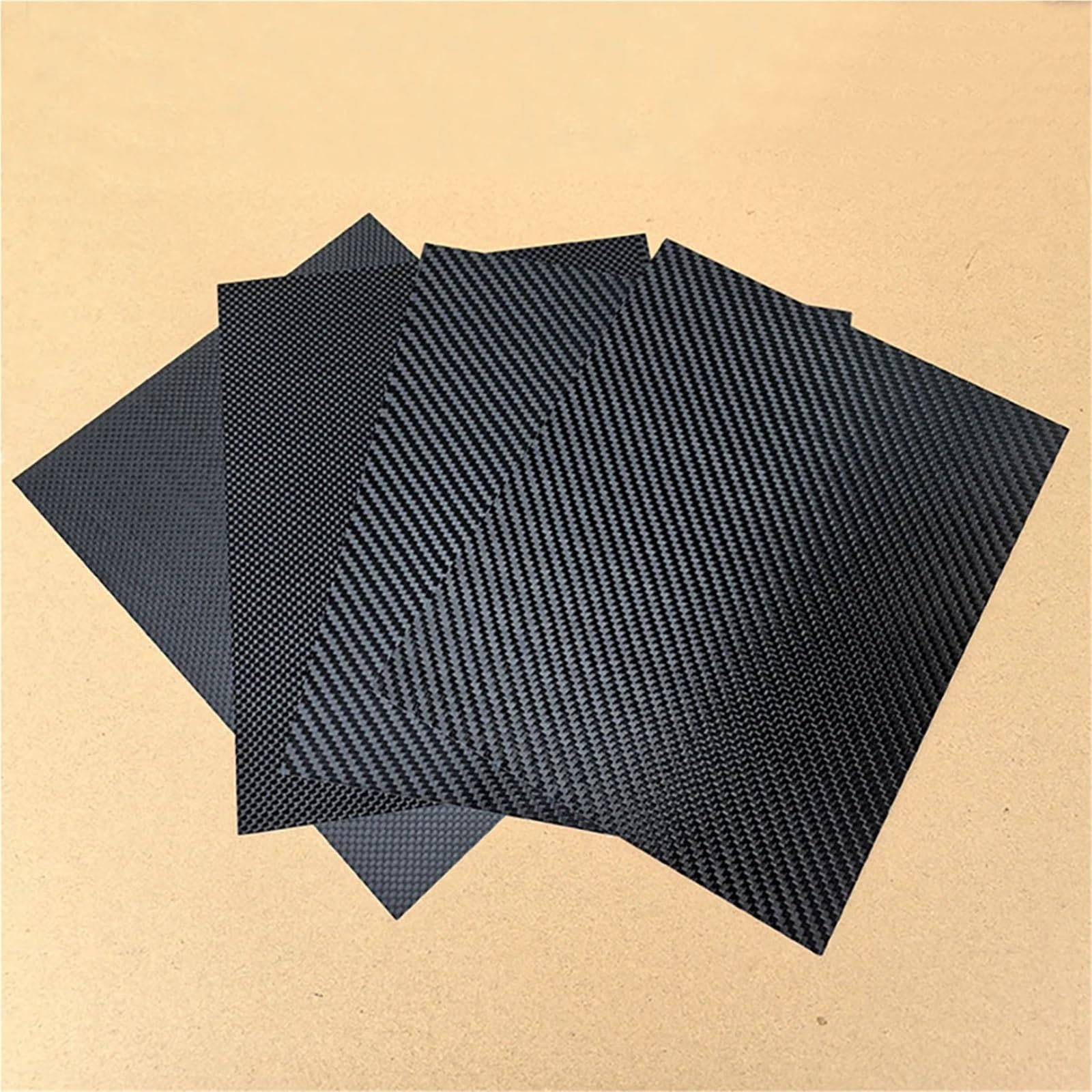 1 foglio in fibra di carbonio opaca twill 3K - 100x250 mm - Materiale leggero, resistente e adatto ai modelli (spessore 0,5 mm-5 mm)(2.5mm Twill Matte)