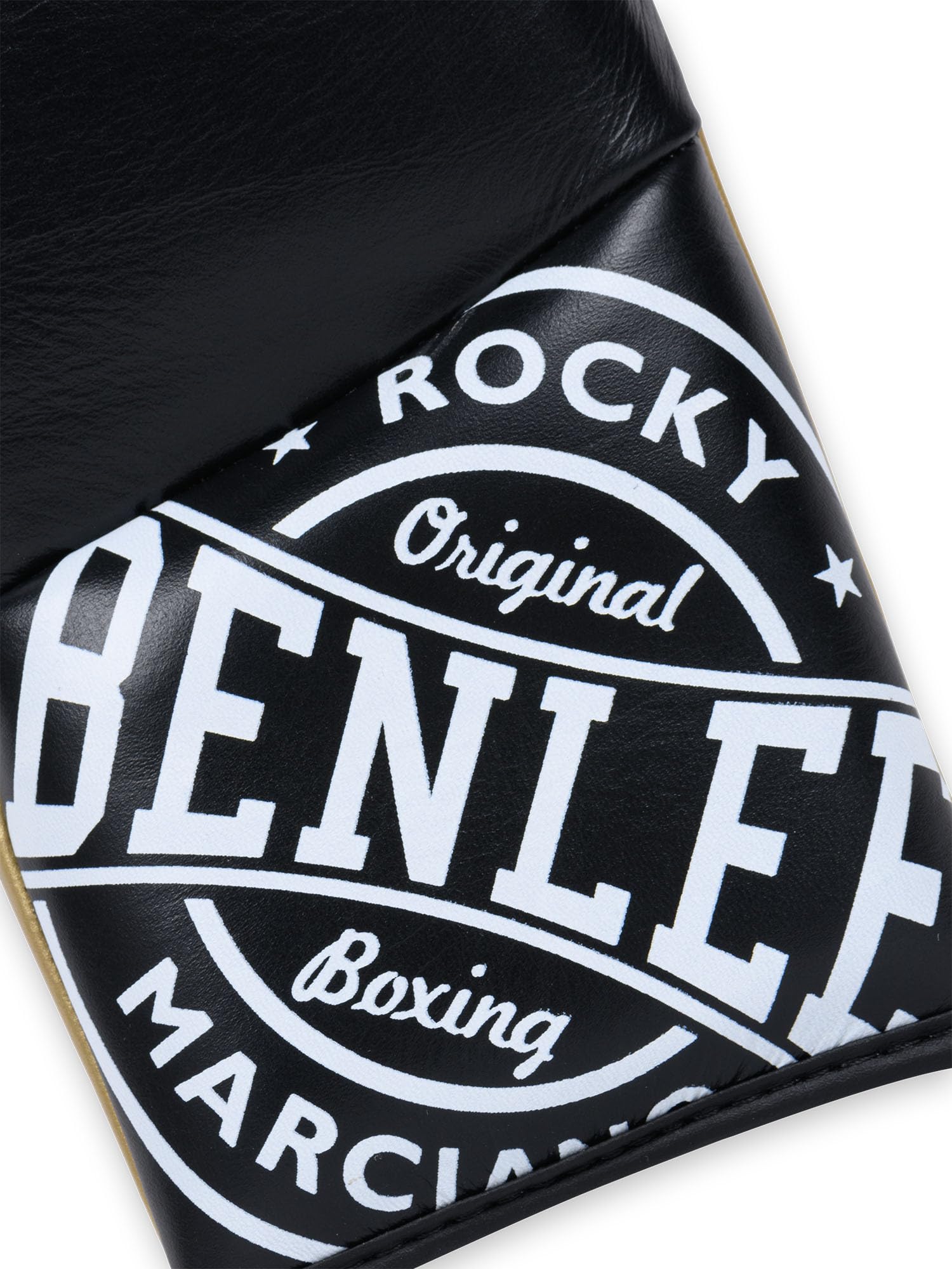 BENLEE Rękawice bokserskie ze skóry Cyclone, złoty/biały/czarny, 08 oz R