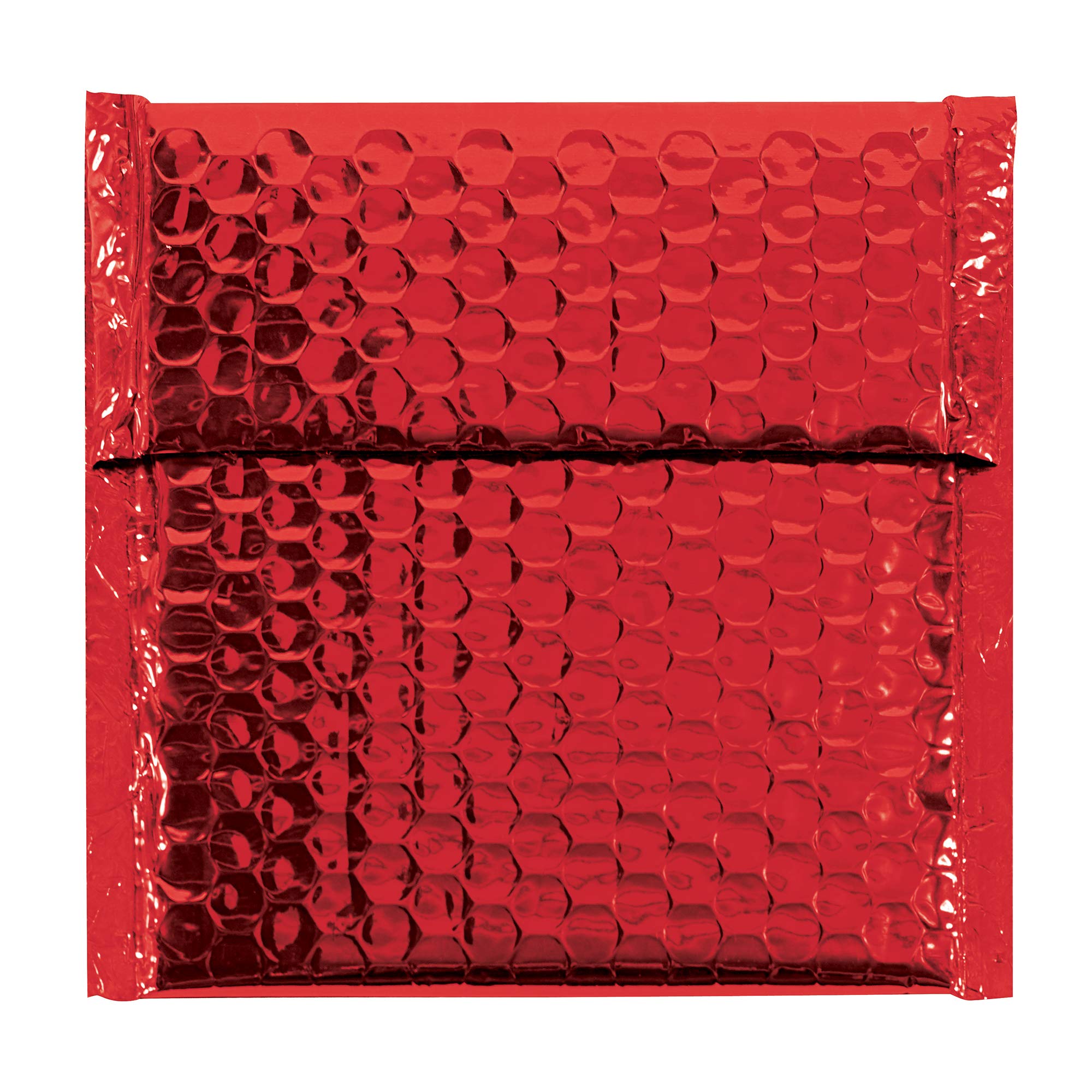 BOX USA BGBM0706R Glamour Bubble Mailers, 7" x 6 3/4", Red (Pack of 72)